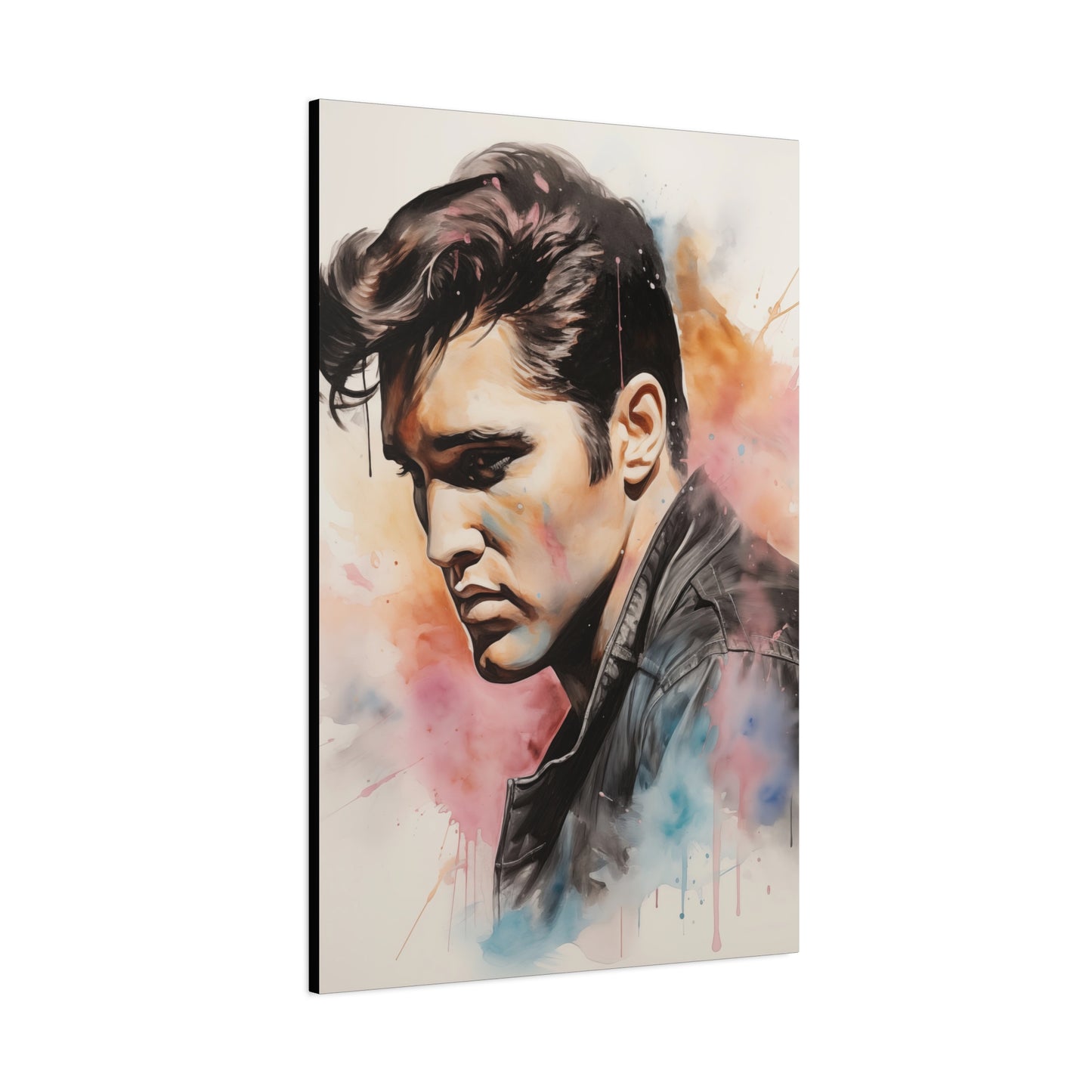 Gallery Wrapped Canvas, Celebrity Inspired, Pop Art Canvas – Elvis