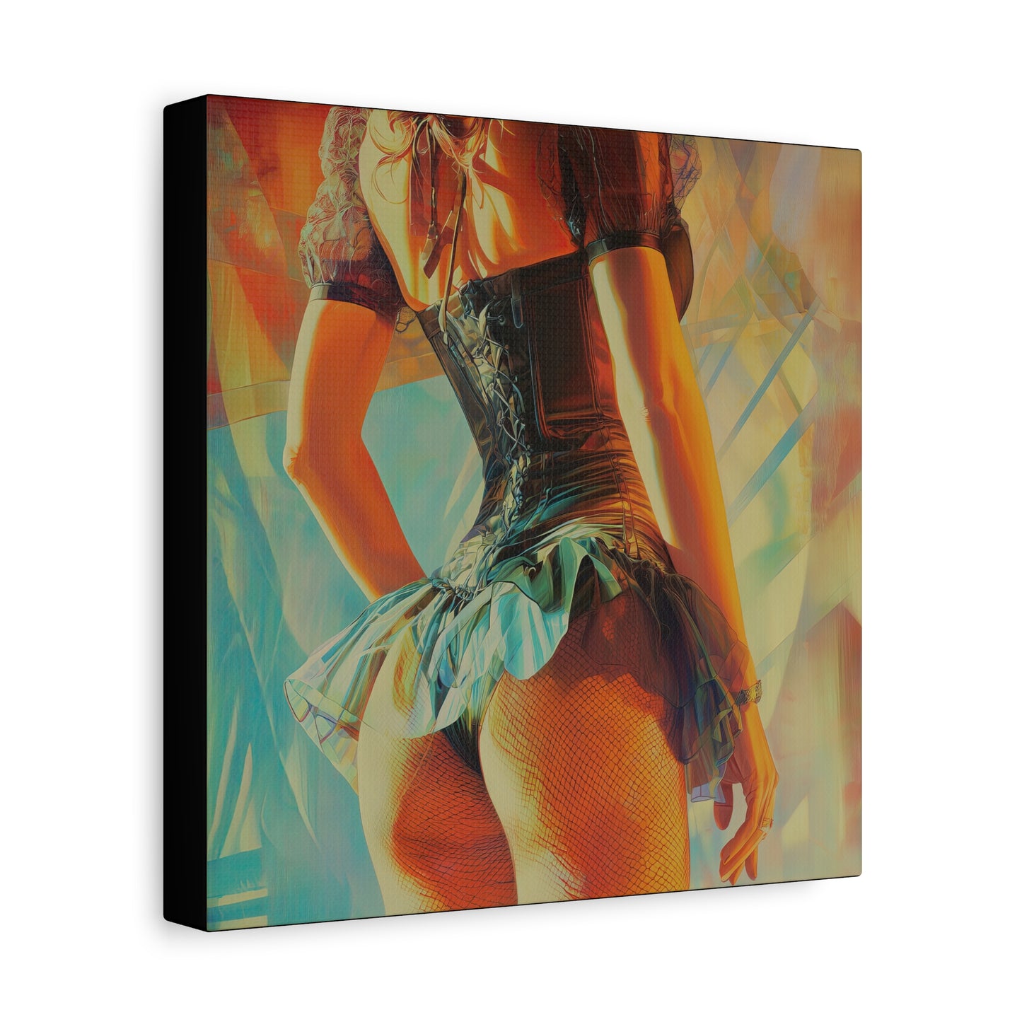 Gallery Wrapped Canvas, Tongue and Cheek Art Canvas, Naughty Girl Art Canvas – Kristen