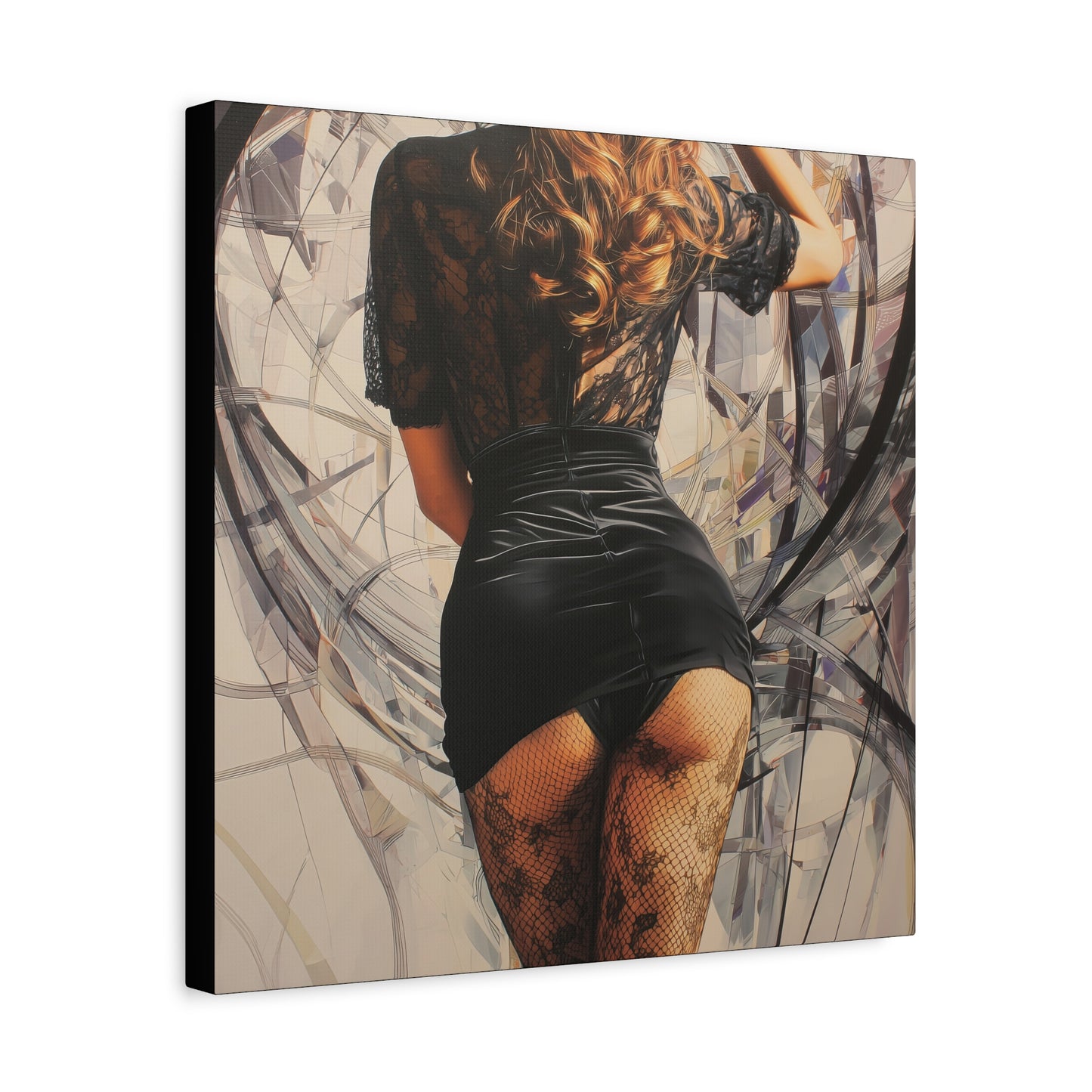 Gallery Wrapped Canvas, Tongue and Cheek Art Canvas, Naughty Girl Art Canvas – Morgan