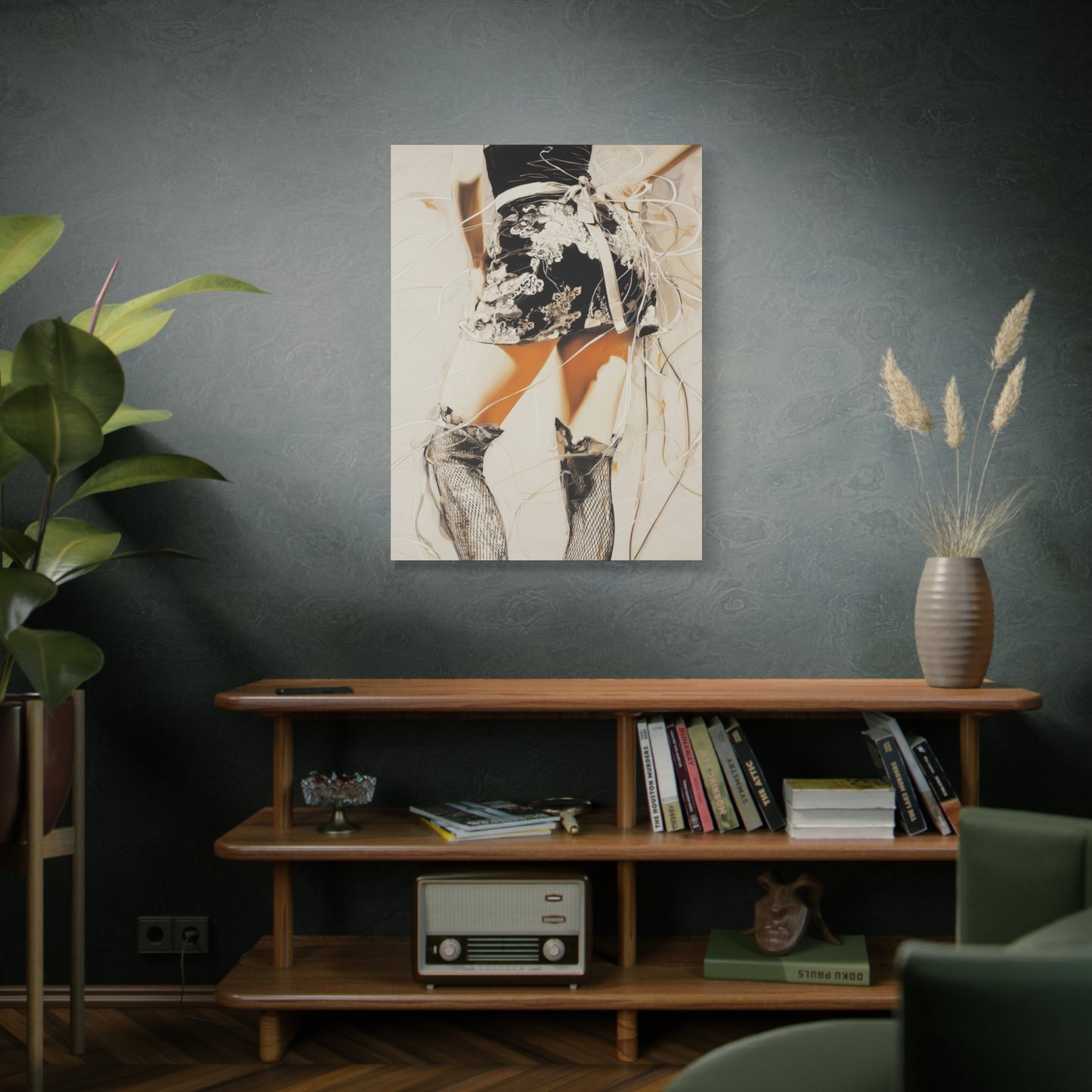 Gallery Wrapped Canvas, Tongue and Cheek Art Canvas, Naughty Girl Art Canvas – Lana
