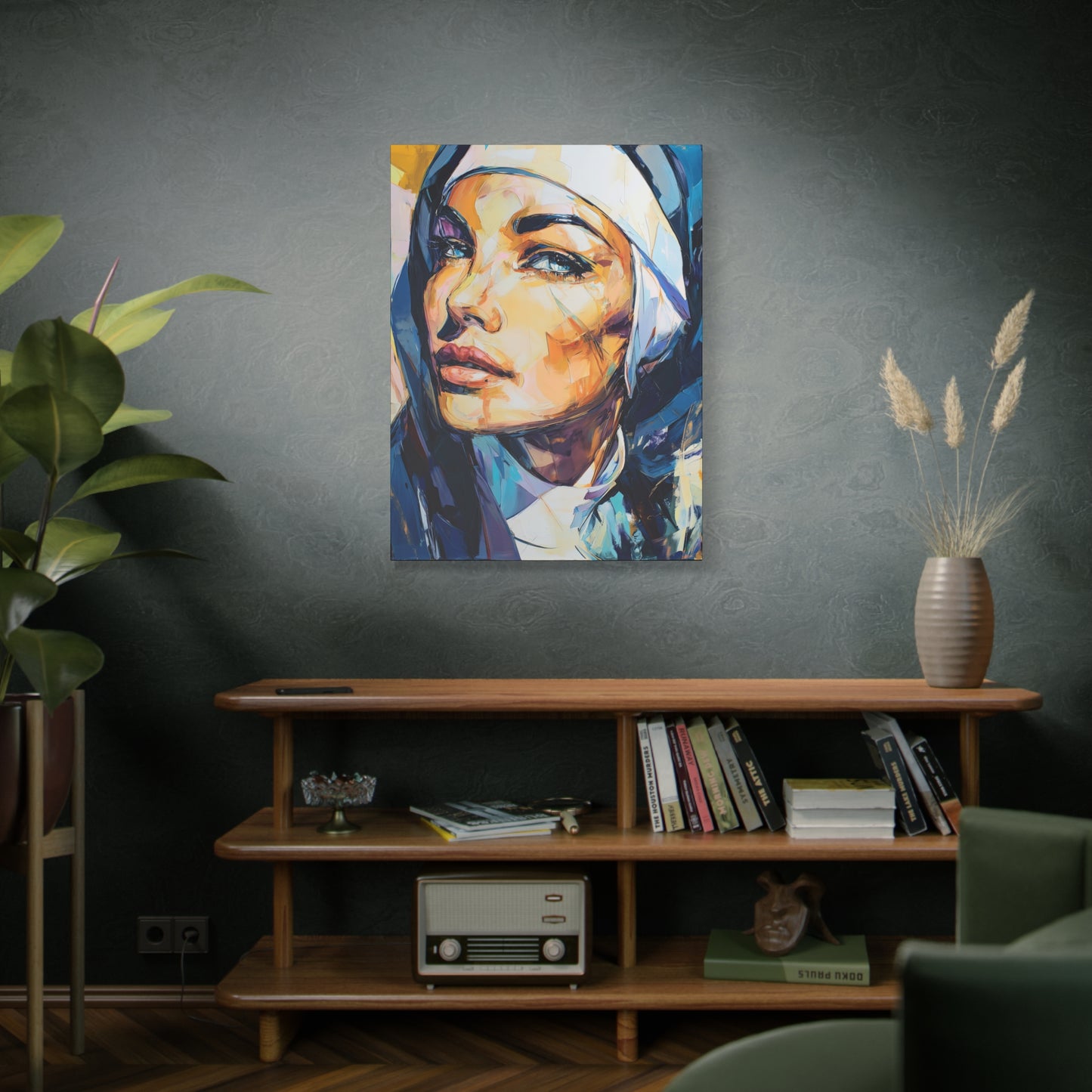 Gallery Wrapped Canvas, Habits and Heresy Art Canvas, Naughty Nuns Art Canvas – Sister Agatha