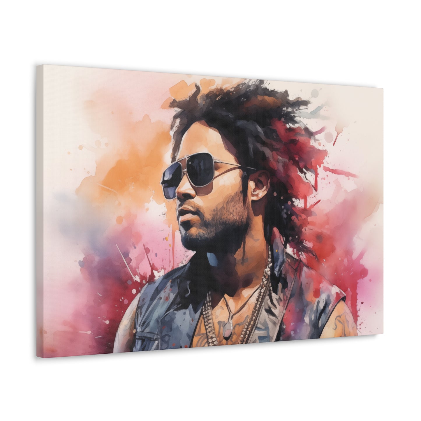 Gallery Wrapped Canvas, Celebrity Inspired, Pop Art Canvas – Lenny