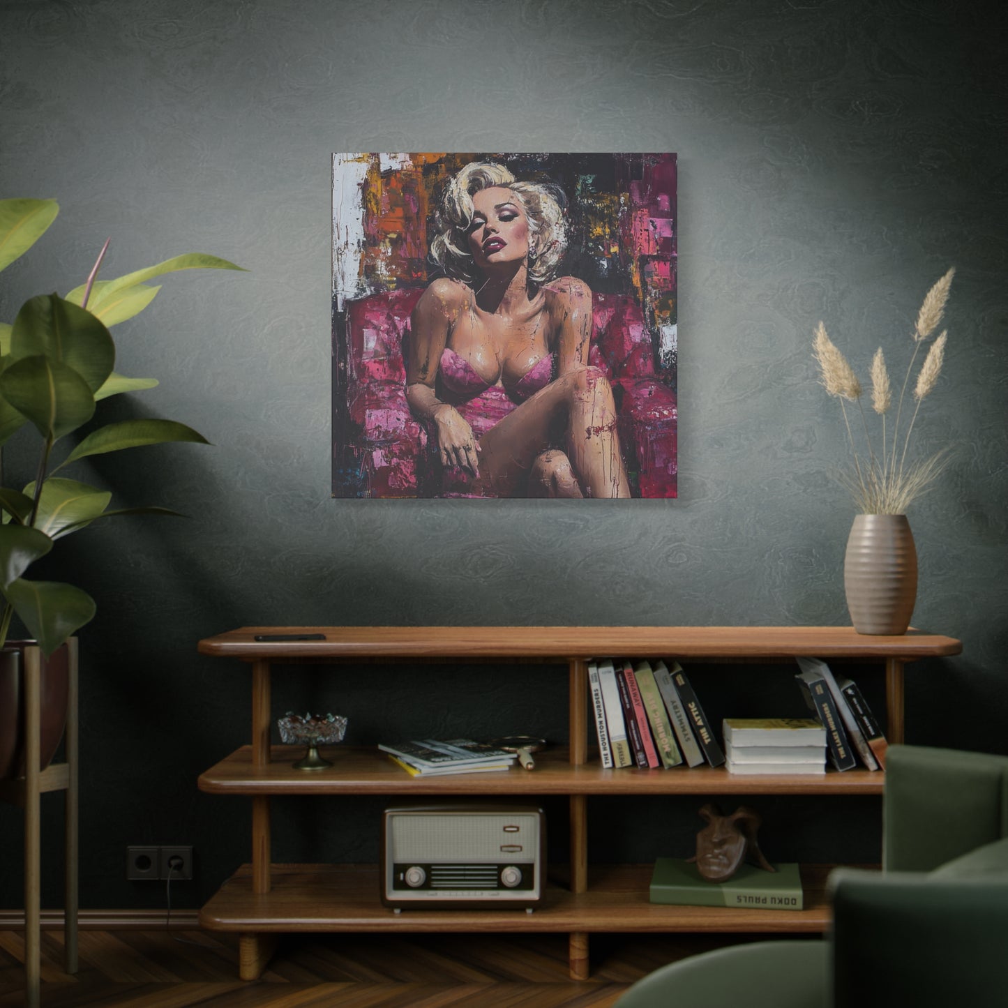Gallery Wrapped Canvas, Guilt and Grit Art Canvas, Erotic Pinup Art Canvas – Alexis