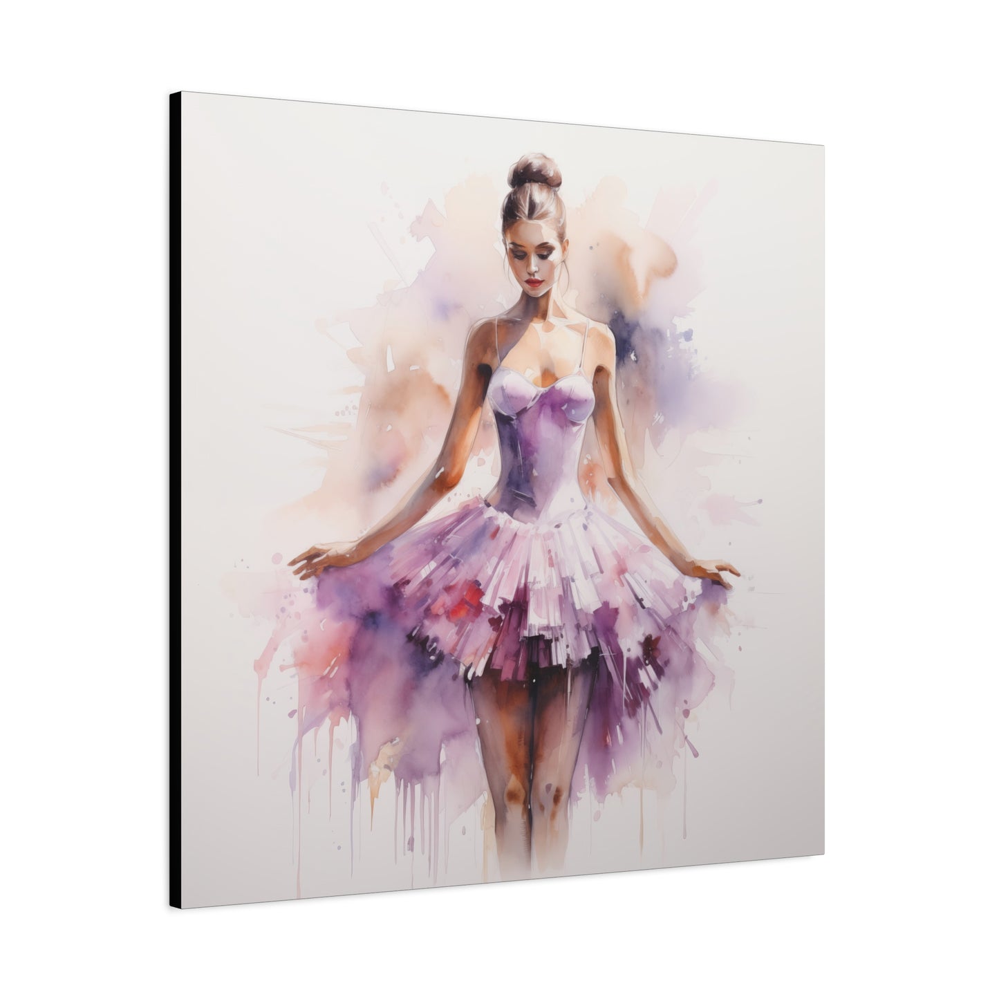 Pointes and Platforms, Gallery Wrapped Canvas, Ballerina Beauty, Ballet Art Canvas – Joanna