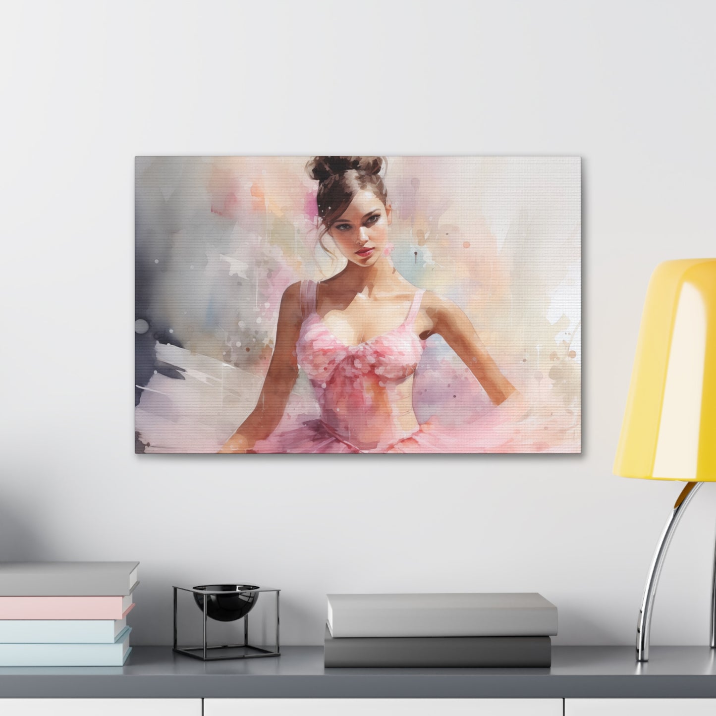 Gallery Wrapped Canvas, Ballerina Beauty, Ballet Art Canvas – Lily