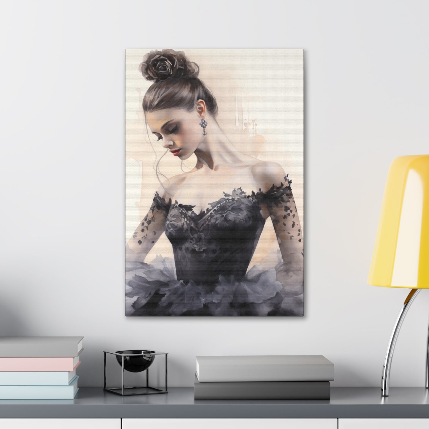 Gallery Wrapped Canvas, Ballerina Beauty, Ballet Art Canvas – Lola
