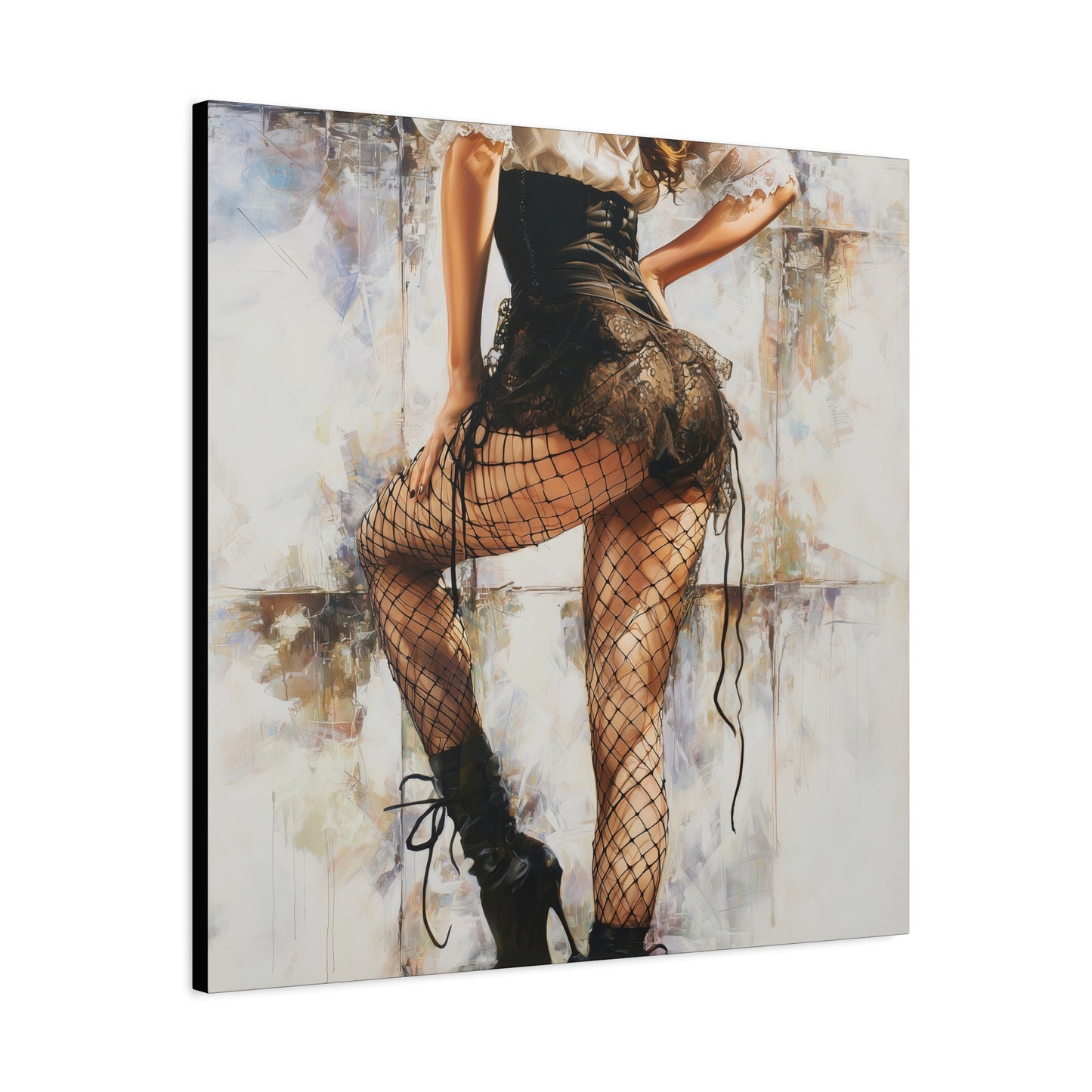 Gallery Wrapped Canvas, Tongue and Cheek Art Canvas, Naughty Girl Art Canvas – Jessica