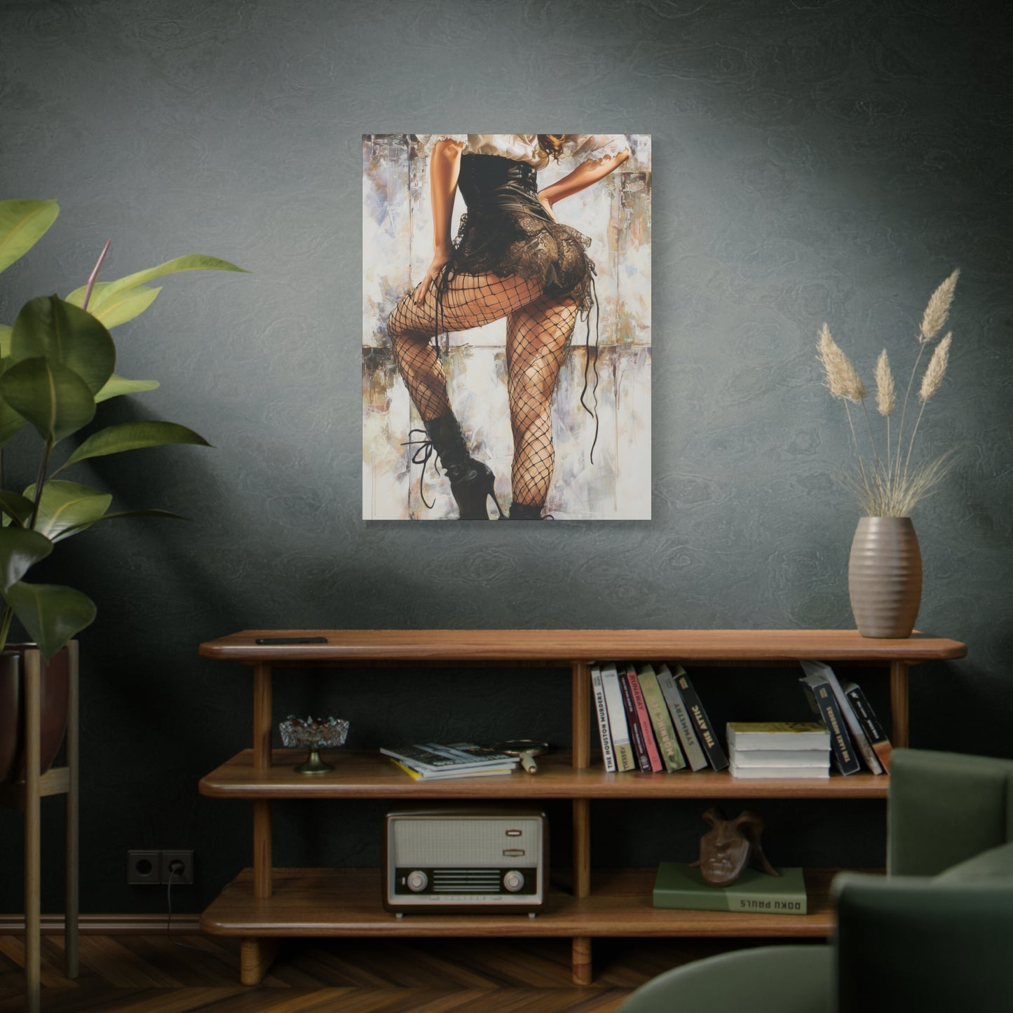 Gallery Wrapped Canvas, Tongue and Cheek Art Canvas, Naughty Girl Art Canvas – Jessica