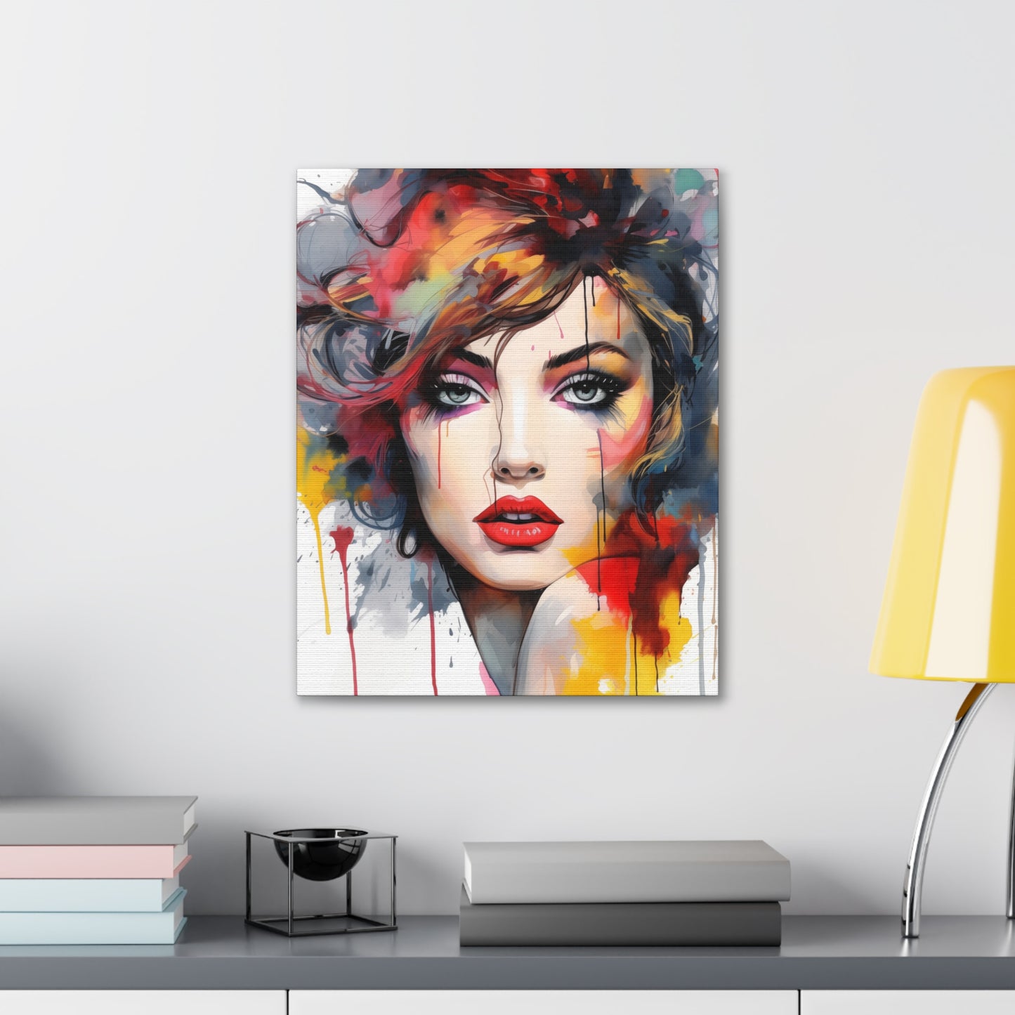 Canvas Wall Art, Gallery Wrapped Pop Art, Femme Doll Wall Art – Alessia