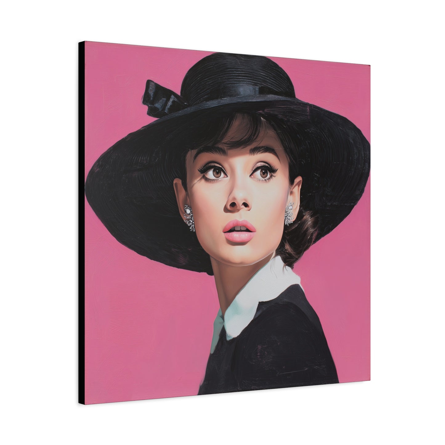 Gallery Wrapped Canvas, The Diva Project Art Canvas, Pinup Art Canvas – Audrey Hepburn - EIGHT