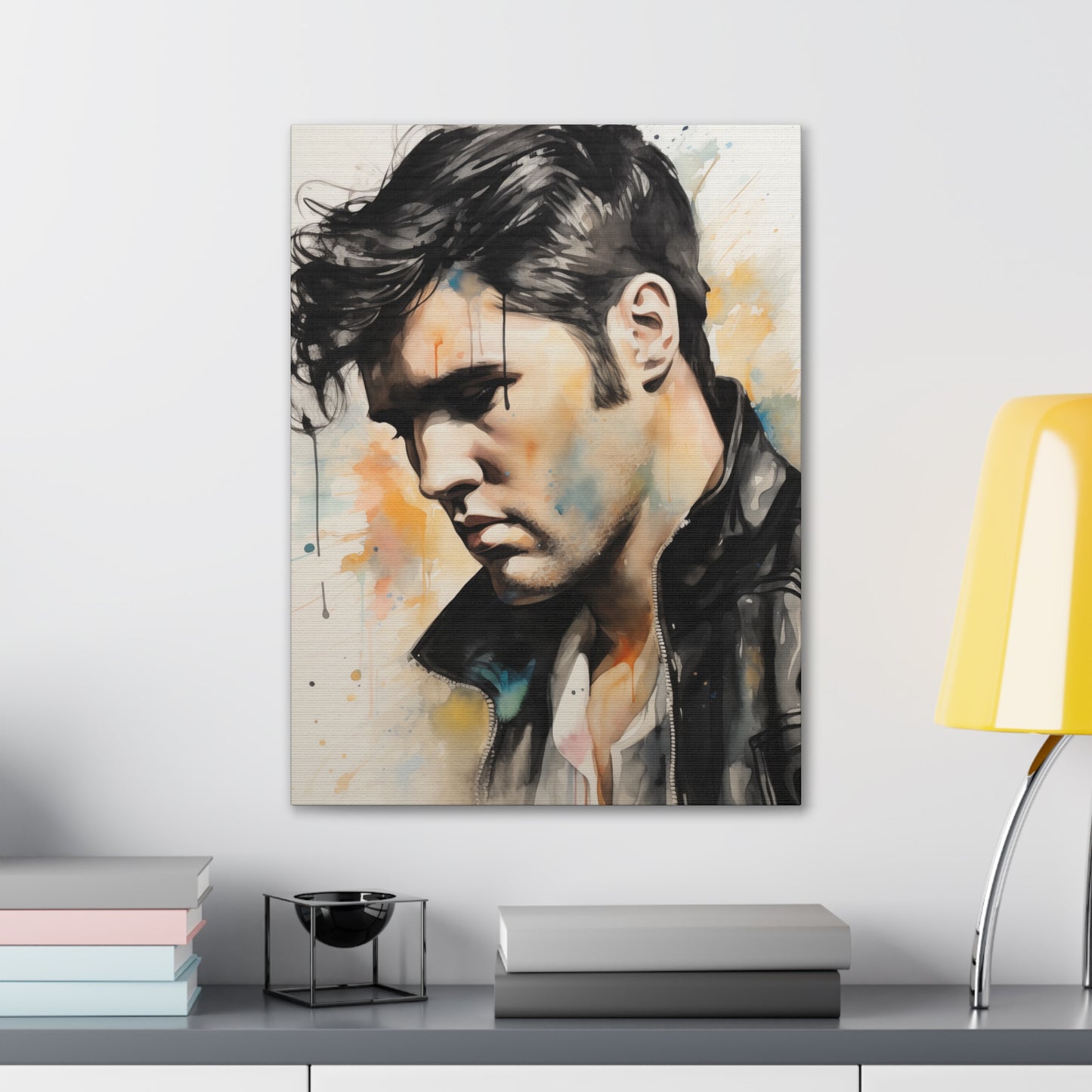 Gallery Wrapped Canvas, Celebrity Inspired, Pop Art Canvas – Elvis Also