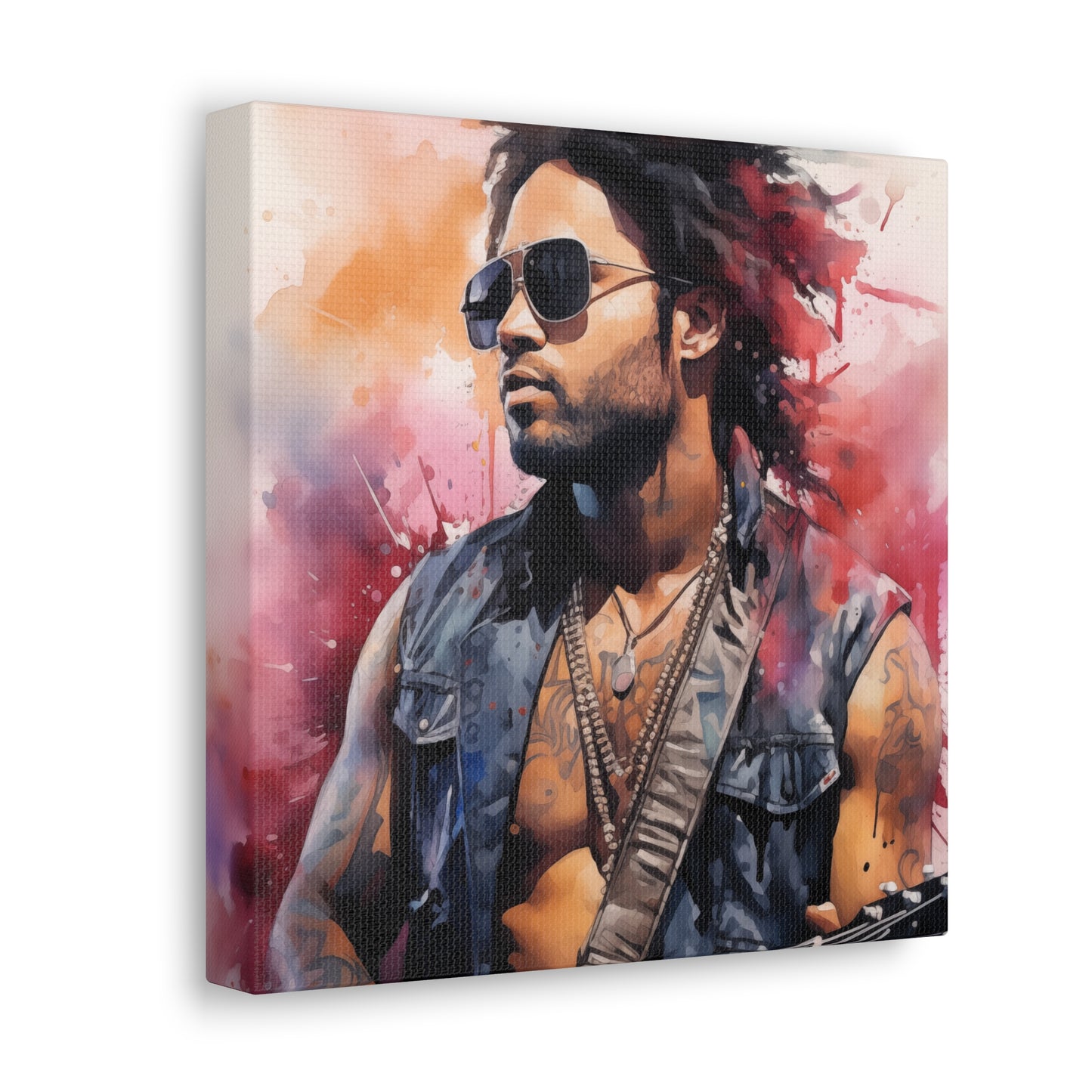 Gallery Wrapped Canvas, Celebrity Inspired, Pop Art Canvas – Lenny