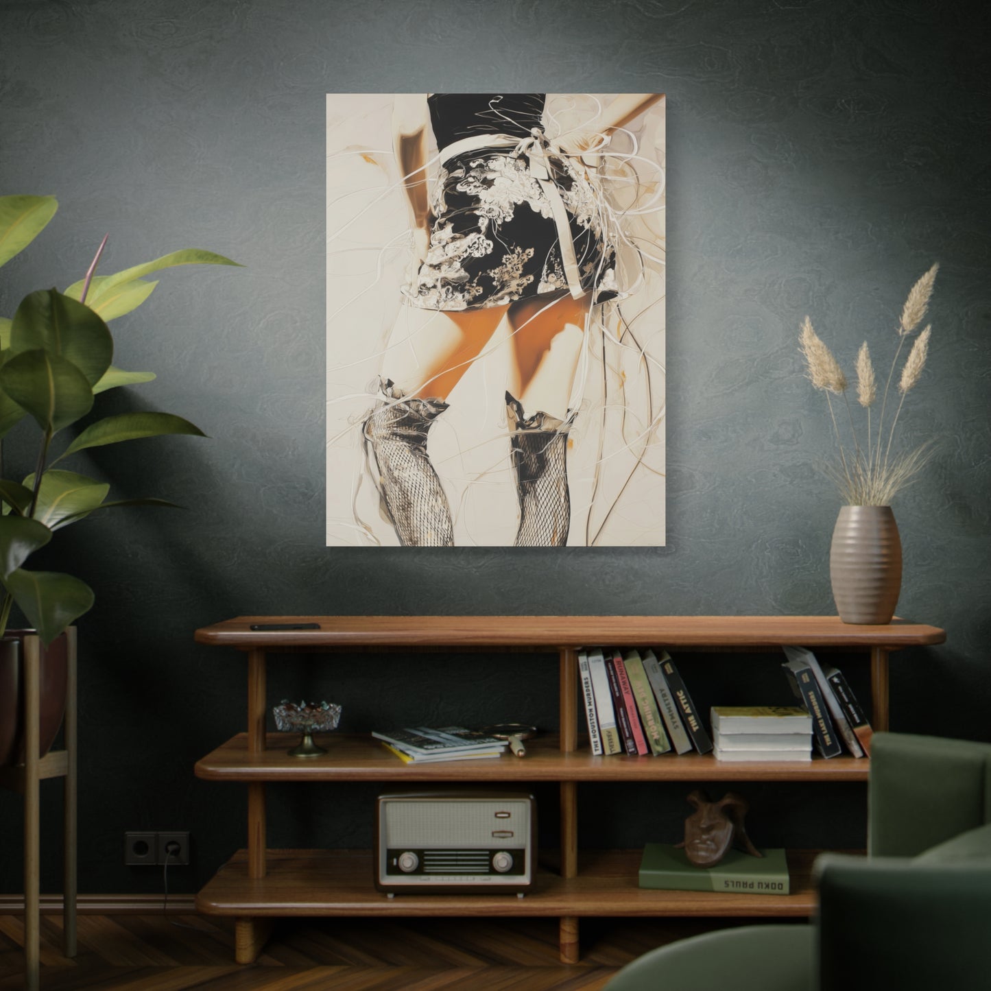 Gallery Wrapped Canvas, Tongue and Cheek Art Canvas, Naughty Girl Art Canvas – Lana