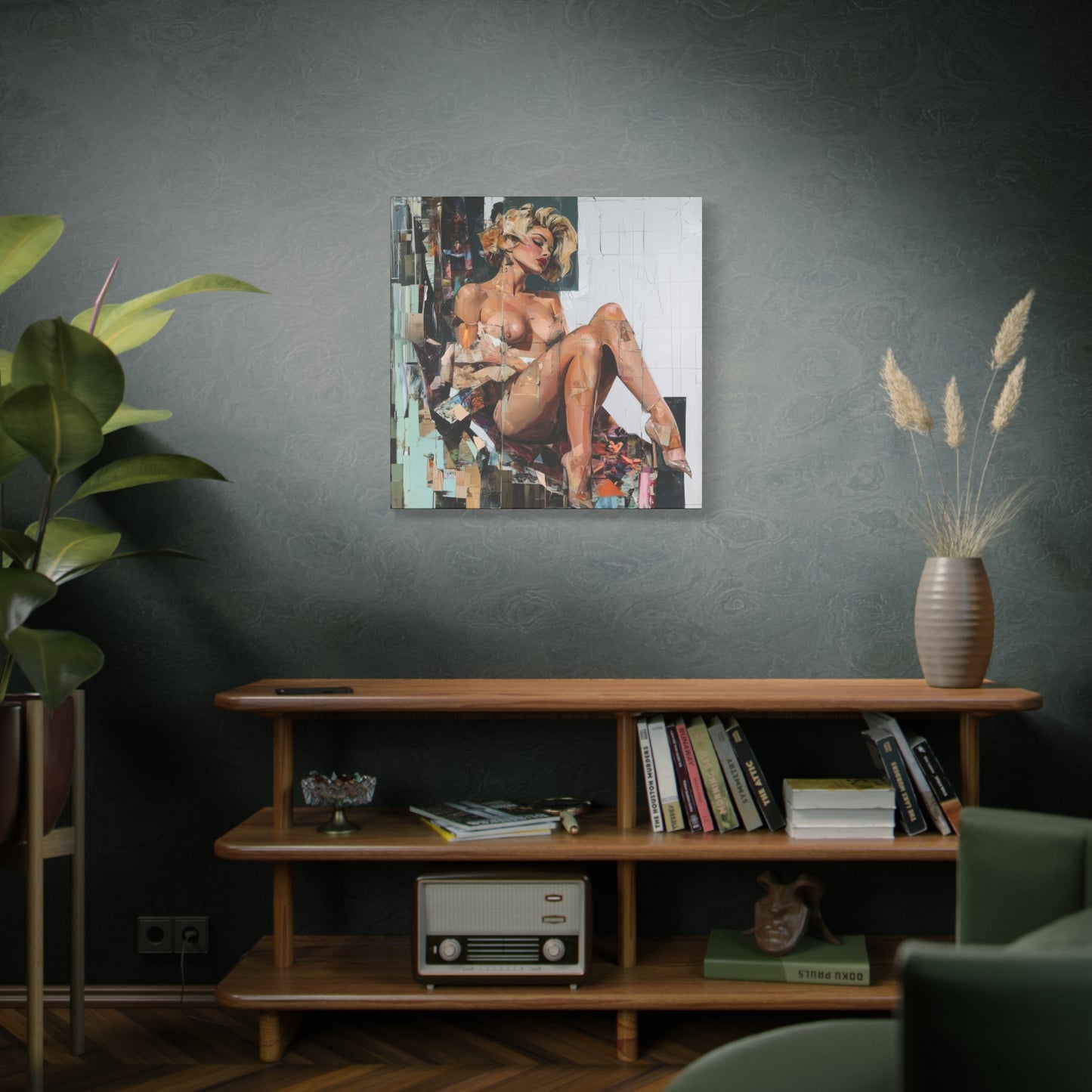 Gallery Wrapped Canvas, Guilt and Grit Adult Art Canvas, Erotic Pinup Art Canvas – Margo