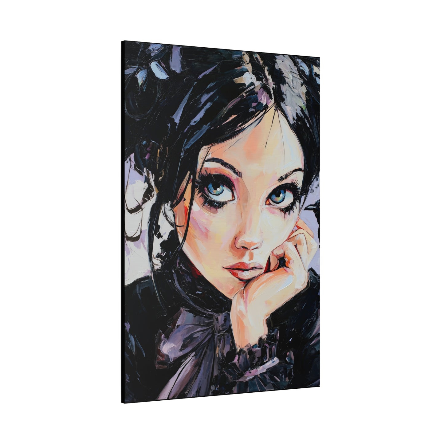 Gallery Wrapped Canvas, Myth and Bones Gothic Art Canvas, Dark Muse Canvas - Lark