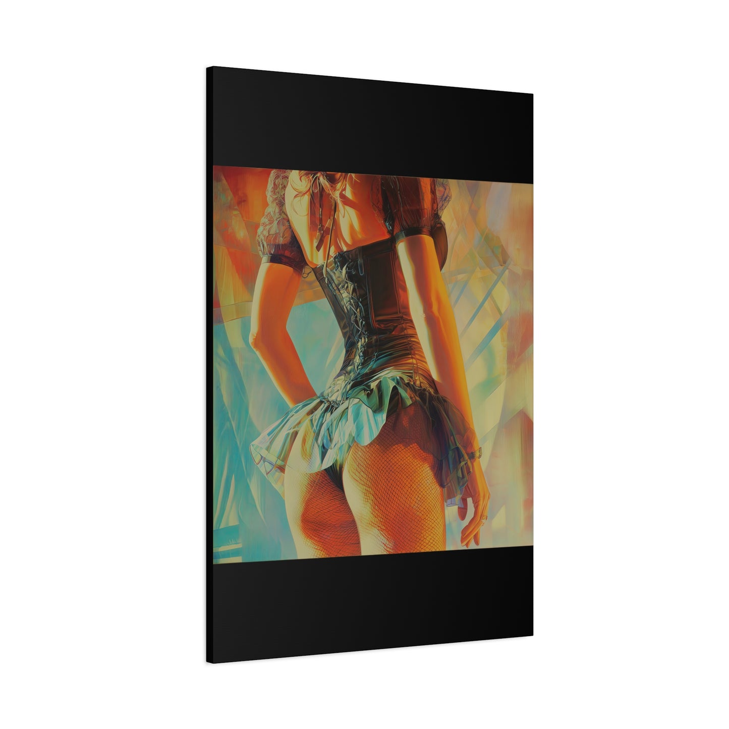 Gallery Wrapped Canvas, Tongue and Cheek Art Canvas, Naughty Girl Art Canvas – Kristen