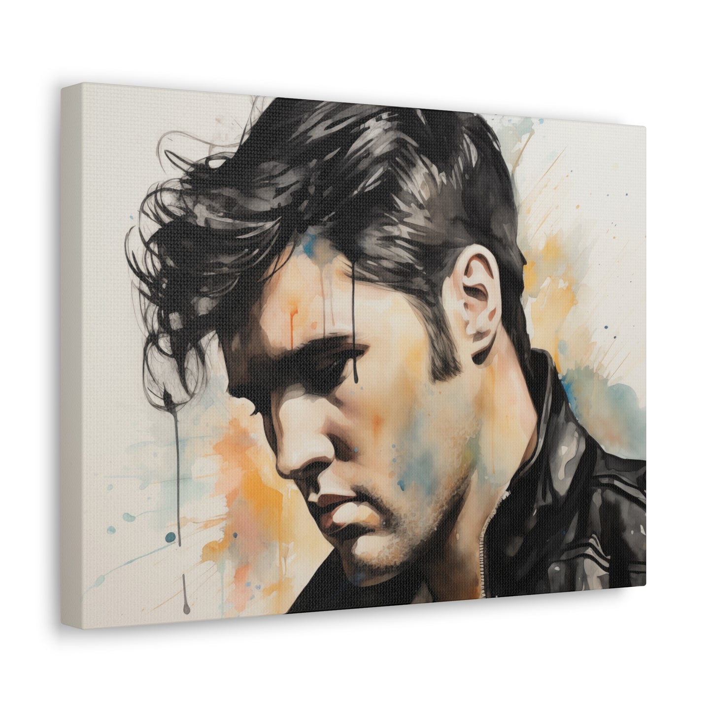 Gallery Wrapped Canvas, Celebrity Inspired, Pop Art Canvas – Elvis Also