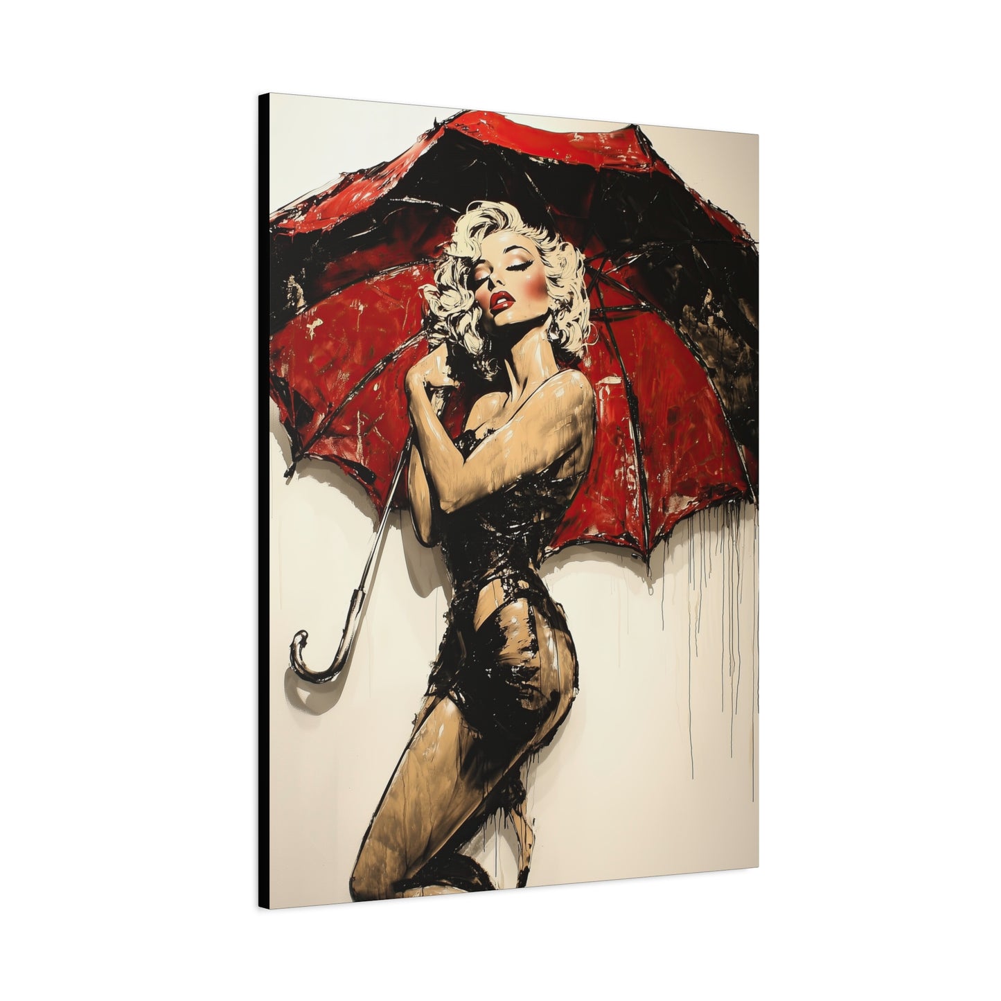 Gallery Wrapped Canvas, Guilt and Grit Adult Art Canvas, Erotic Pinup Art Canvas – Vesper