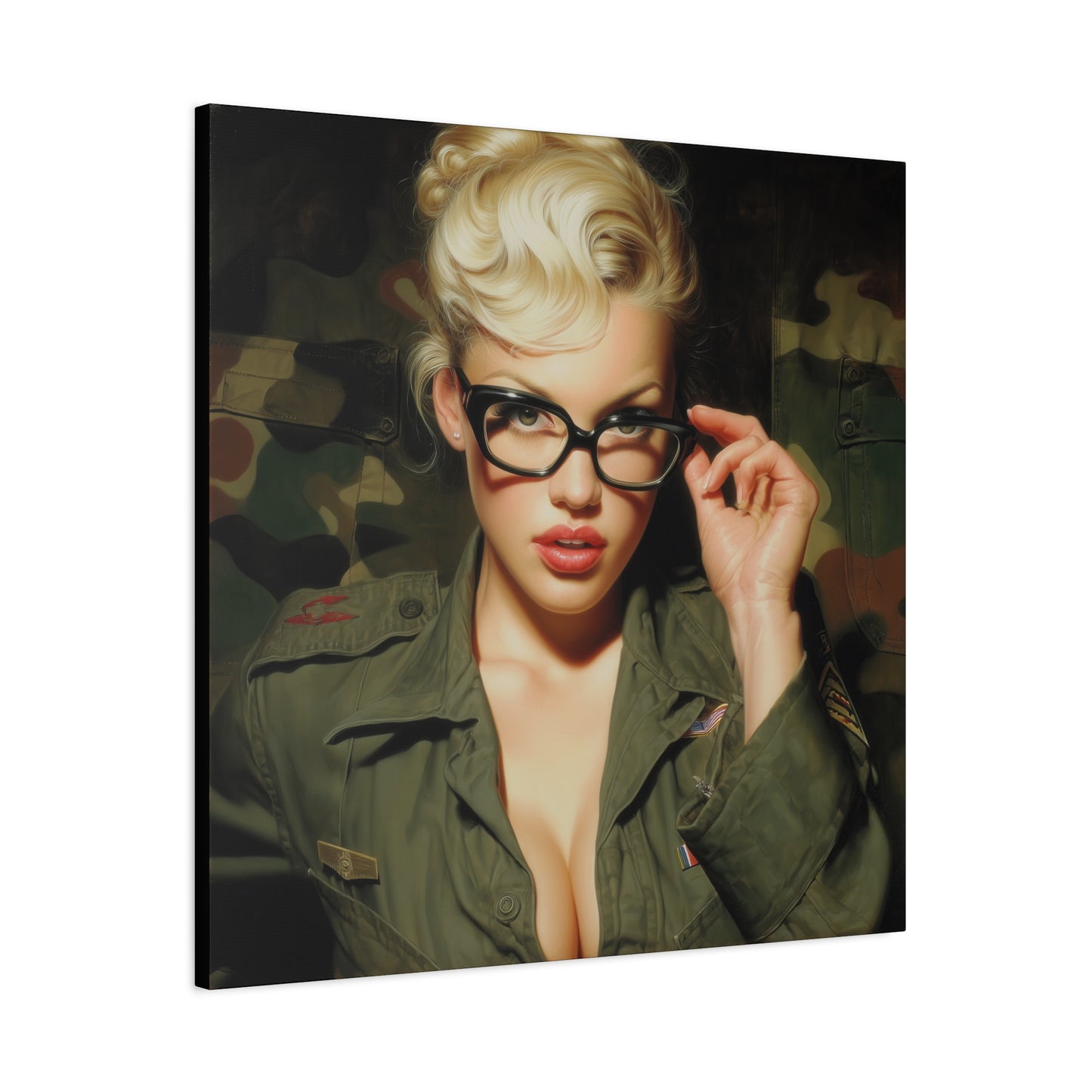 Gallery Wrapped Canvas, Liberty and Lace Art Canvas, Erotic Art Canvas – Daphne