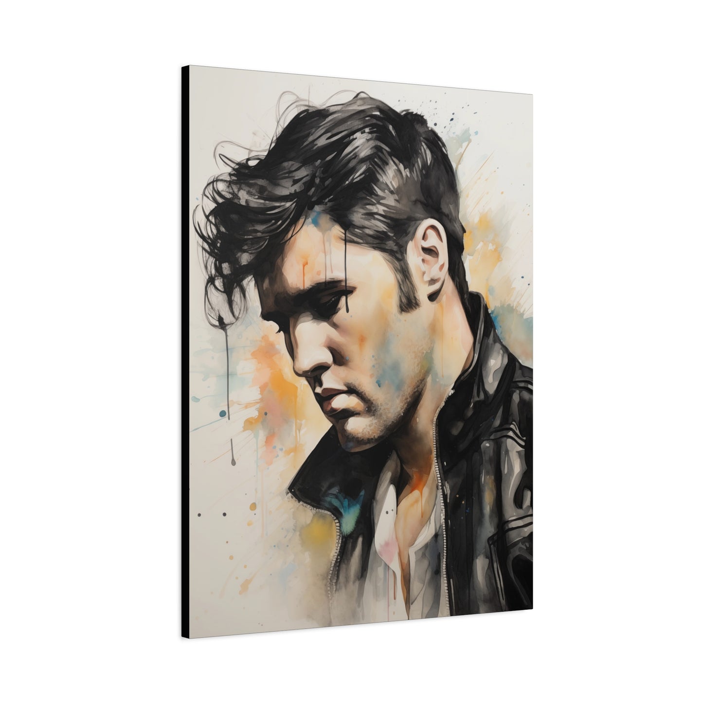 Gallery Wrapped Canvas, Celebrity Inspired, Pop Art Canvas – Elvis Also