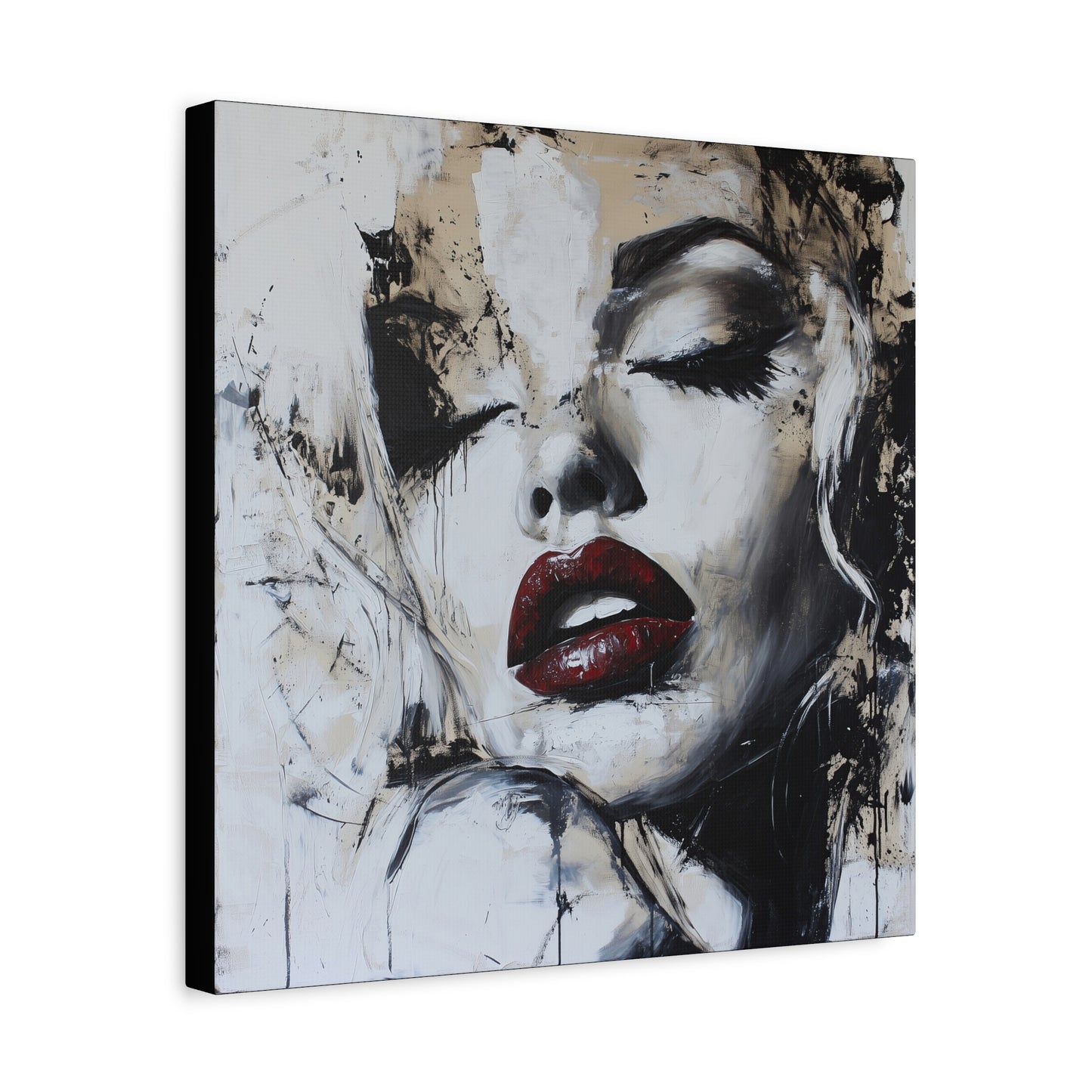 Gallery Wrapped Canvas, Guilt and Grit Adult Art Canvas, Erotic Pinup Art Canvas – Talia