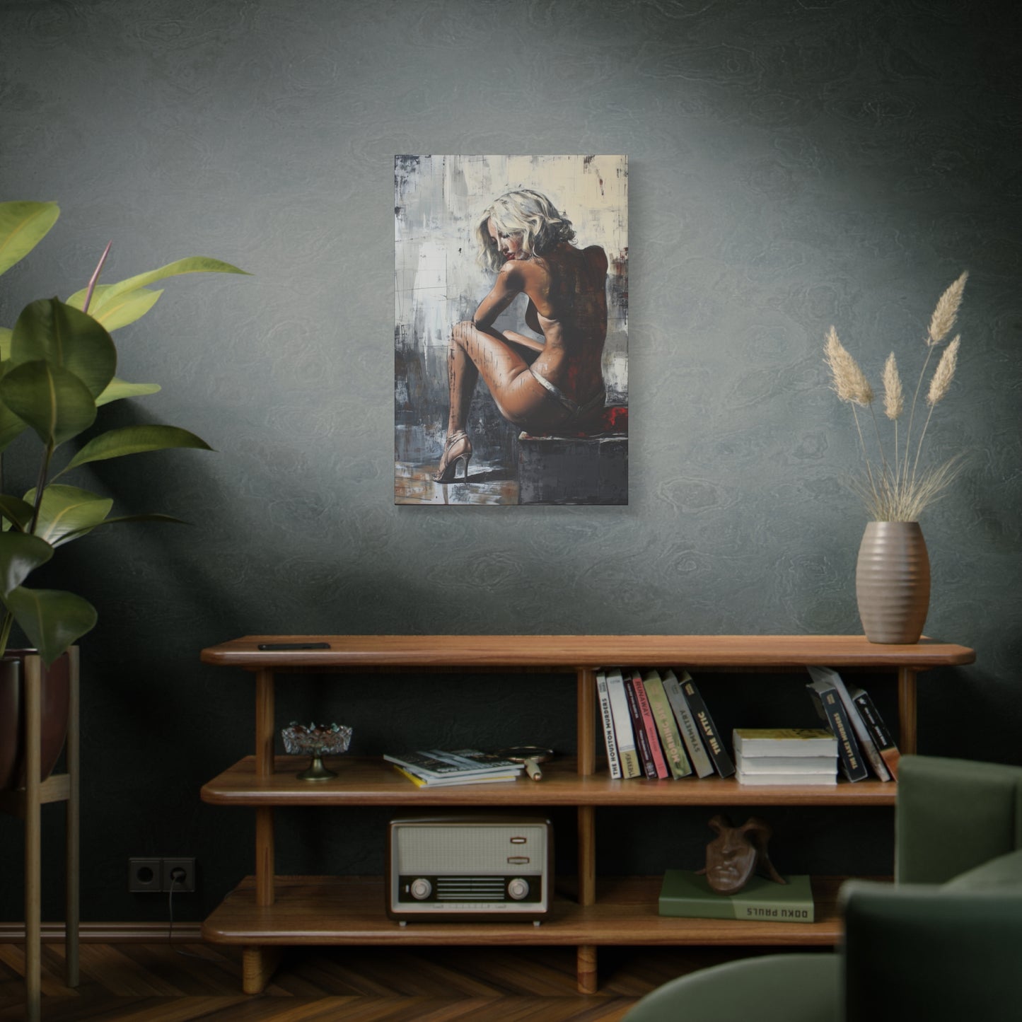Gallery Wrapped Canvas, Guilt and Grit Adult Art Canvas, Erotic Pinup Art Canvas – Verona