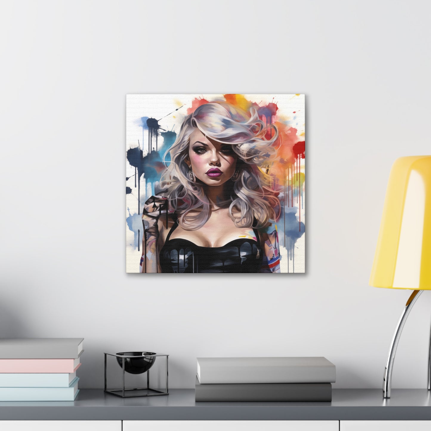 Canvas Wall Art, Gallery Wrapped Pop Art, Femme Doll Wall Art – Zephyr