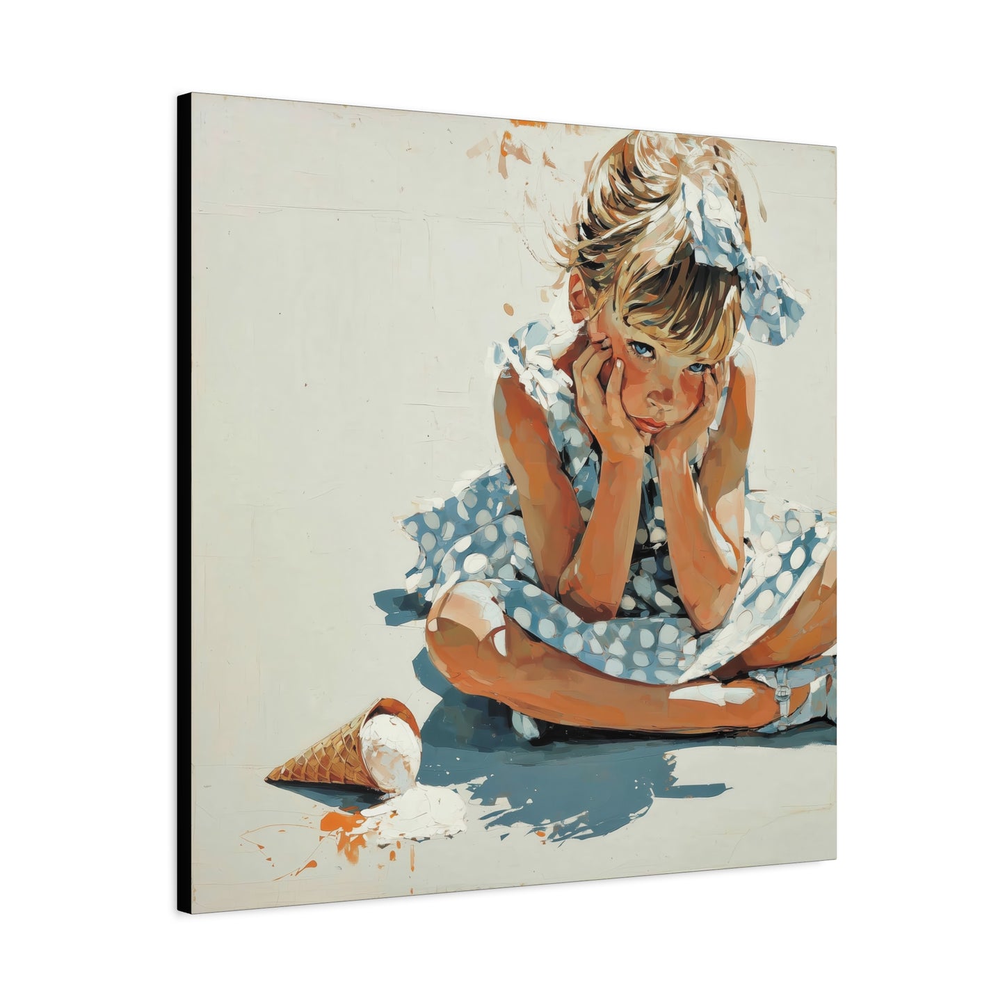 Gallery Wrapped Canvas, Sweet Summer Nostalgia, Sugar and Spice Art Canvas, Ice Cream Dreams Art – Betsy