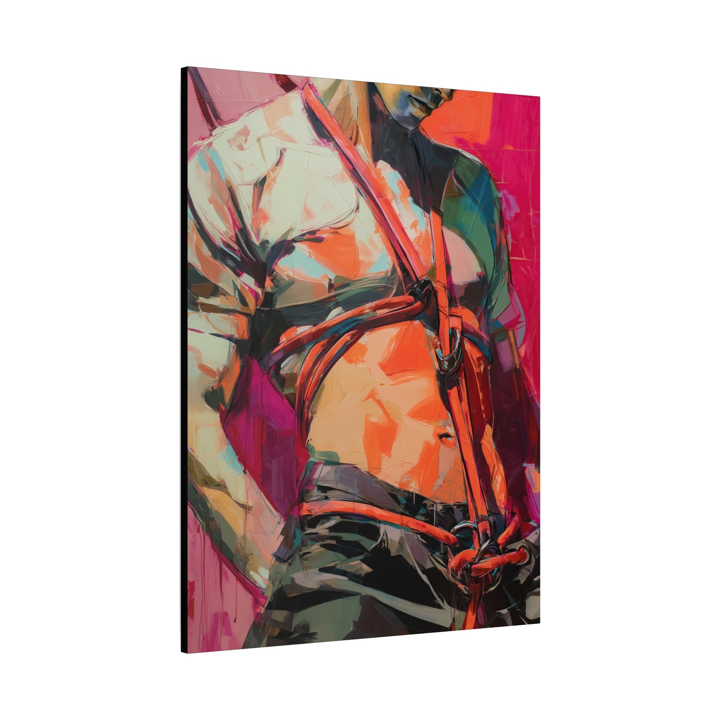 Gallery Wrapped Canvas, Ropes and Reverence Art Canvas, Erotic Shibari Art Canvas – Soren