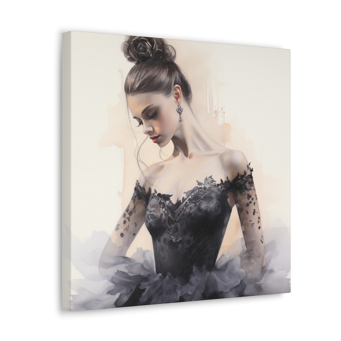 Gallery Wrapped Canvas, Ballerina Beauty, Ballet Art Canvas – Lola