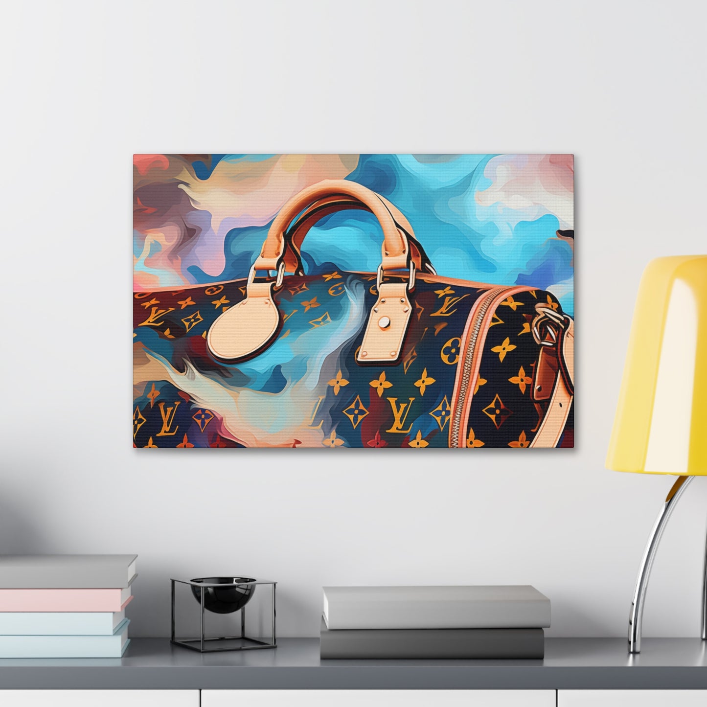 Canvas Gallery Wrap - LV Designer Inspired Wall Art - Abstract