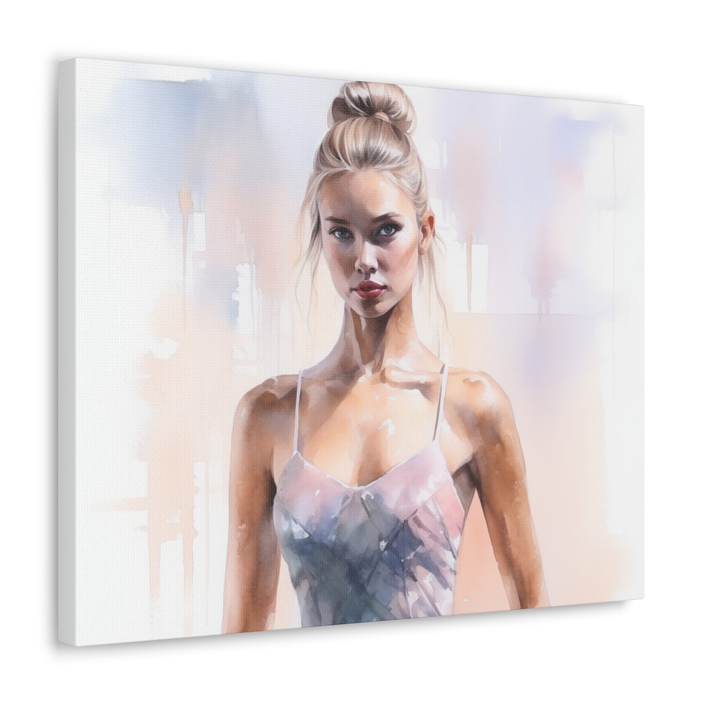 Gallery Wrapped Canvas, Ballerina Beauty, Ballet Art Canvas – Samantha