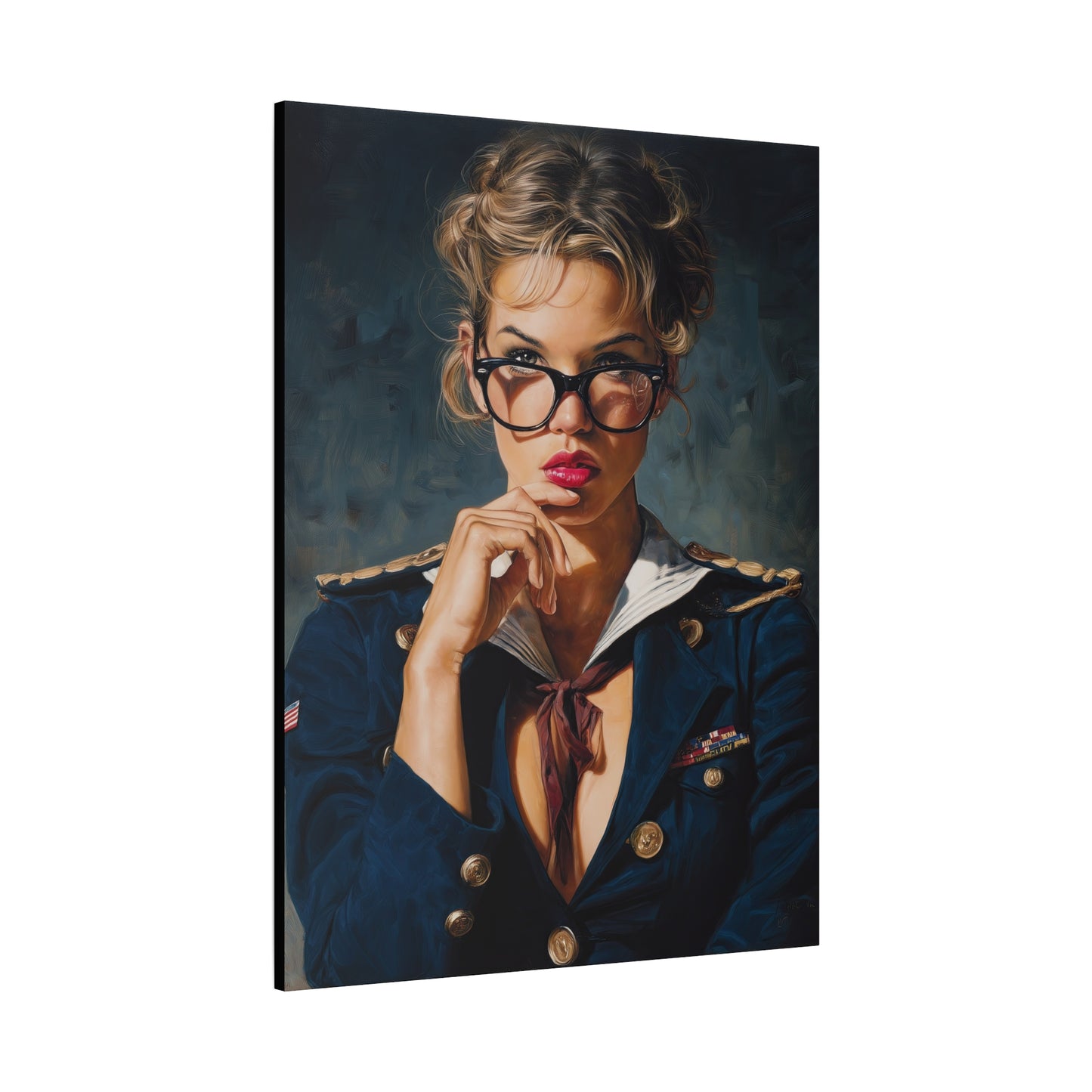 Gallery Wrapped Canvas, Liberty and Lace Art Canvas, Erotic Pinup Art Canvas – Honey
