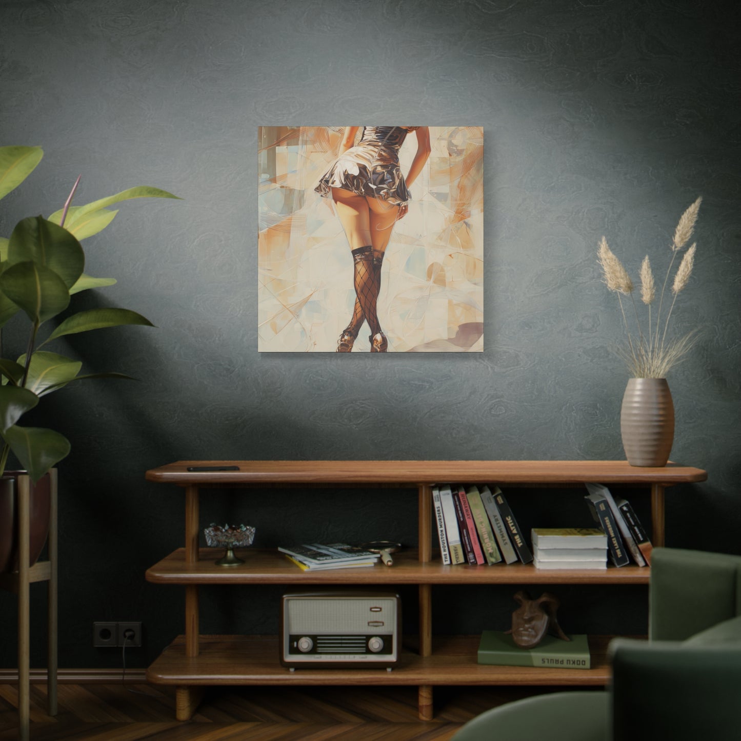 Gallery Wrapped Canvas, Tongue and Cheek Art Canvas, Naughty Girl Art Canvas – Gilda