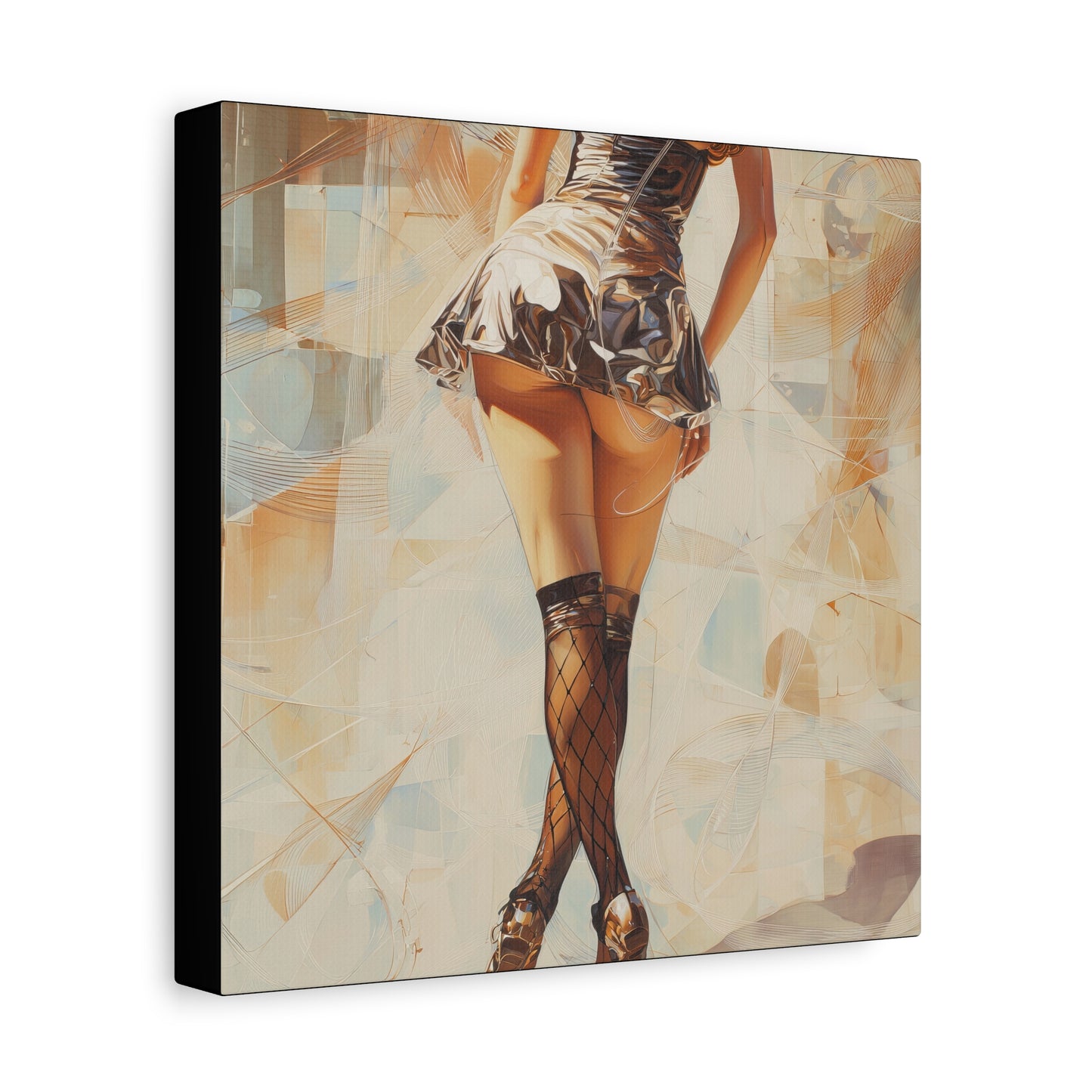 Gallery Wrapped Canvas, Tongue and Cheek Art Canvas, Naughty Girl Art Canvas – Gilda