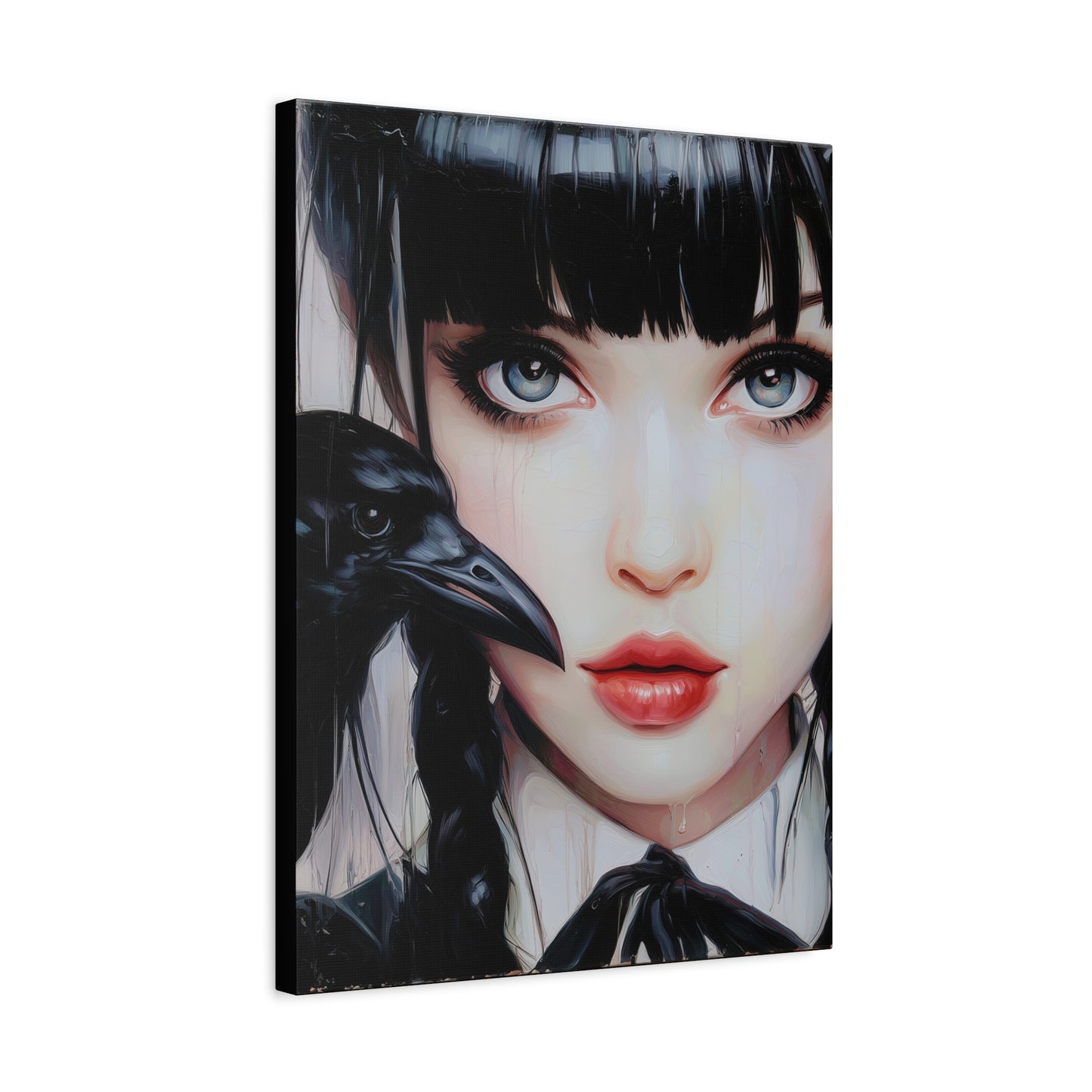 Gallery Wrapped Canvas, Myth and Bones Gothic Art Canvas, Dark Muse Canvas - Isolde