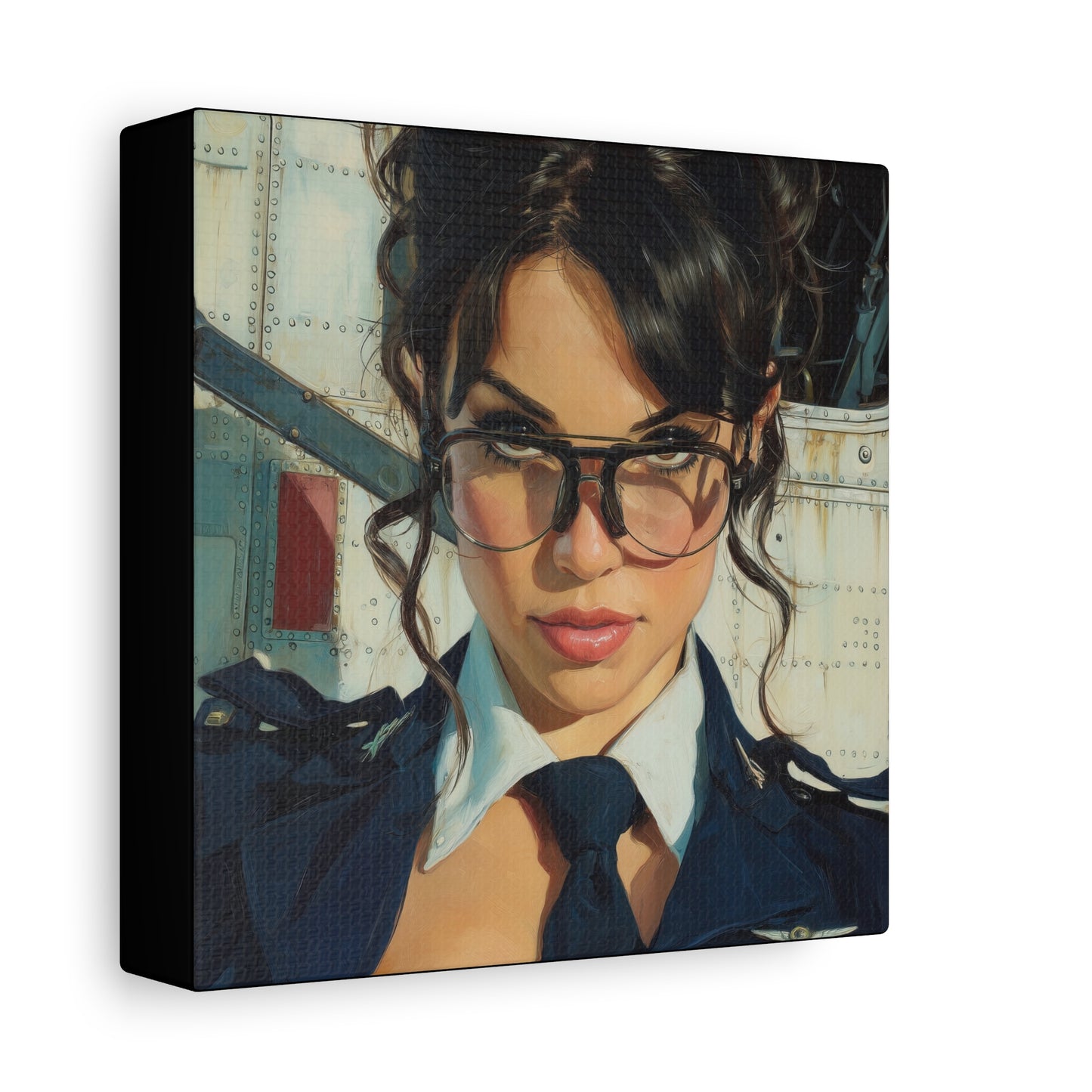 Gallery Wrapped Canvas, Liberty and Lace Art Canvas, Erotic Pinup Art Canvas – Mae