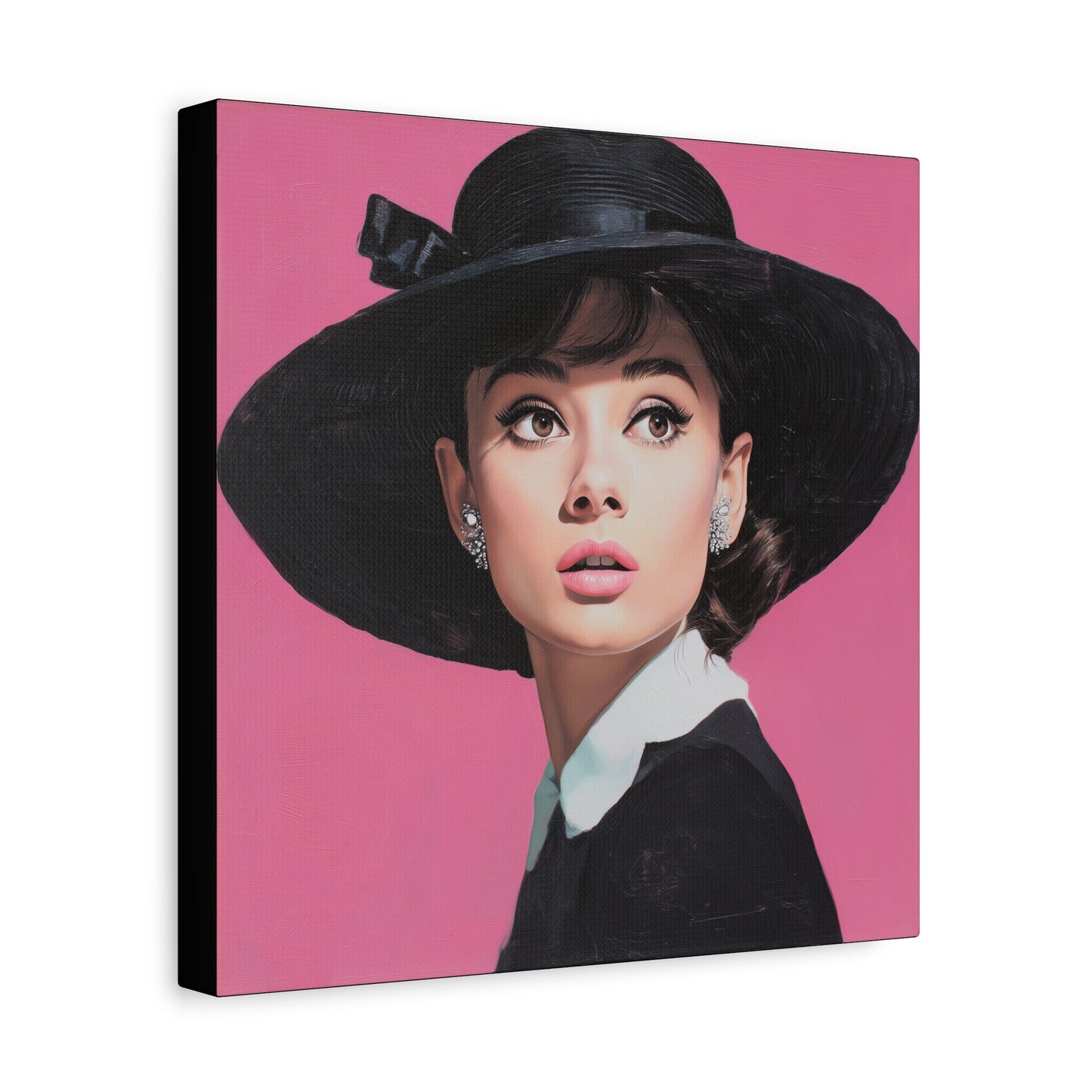 Gallery Wrapped Canvas, The Diva Project Art Canvas, Pinup Art Canvas – Audrey Hepburn - EIGHT