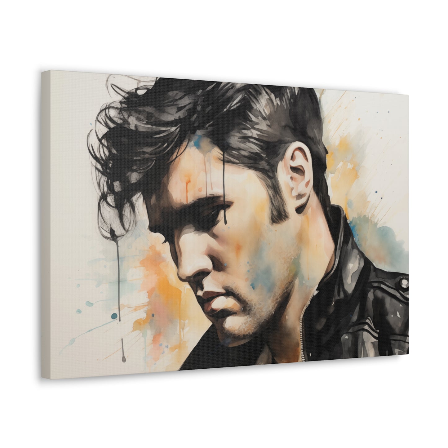 Gallery Wrapped Canvas, Celebrity Inspired, Pop Art Canvas – Elvis Also