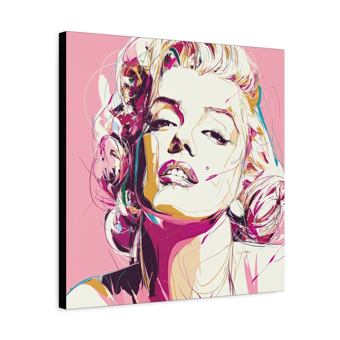 Gallery Wrapped Canvas, The Diva Project Art Canvas, Pinup Art Canvas – Marilyn Monroe - SIX