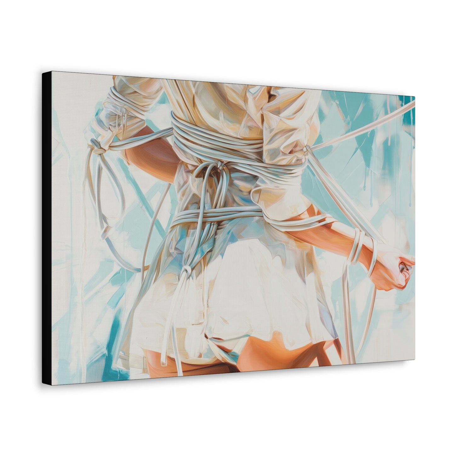 Gallery Wrapped Canvas, Ropes and Reverence Art Canvas, Erotic Shibari Art Canvas – Hannah's Sister