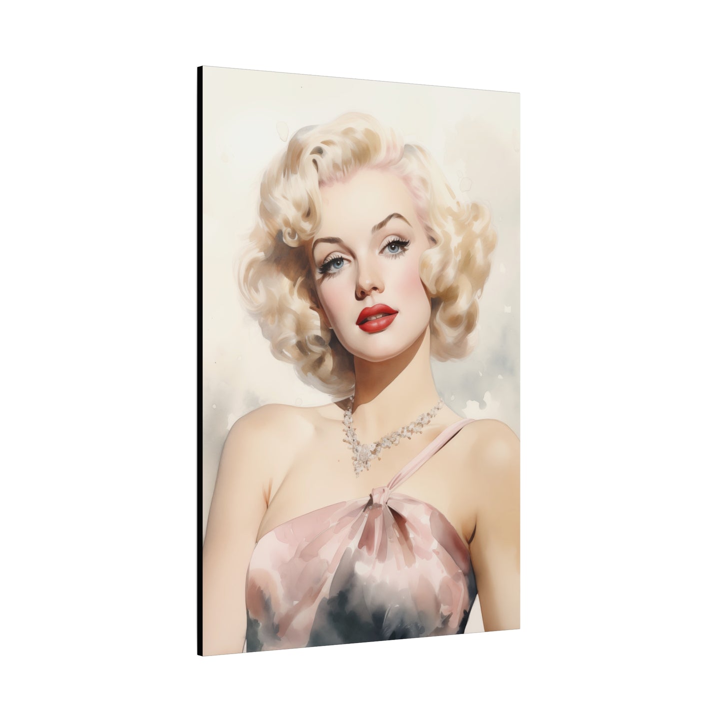 Canvas Wall Art, Gallery Wrapped Pop Art, Celebrity Wall Art – Marilyn Monroe - Pink