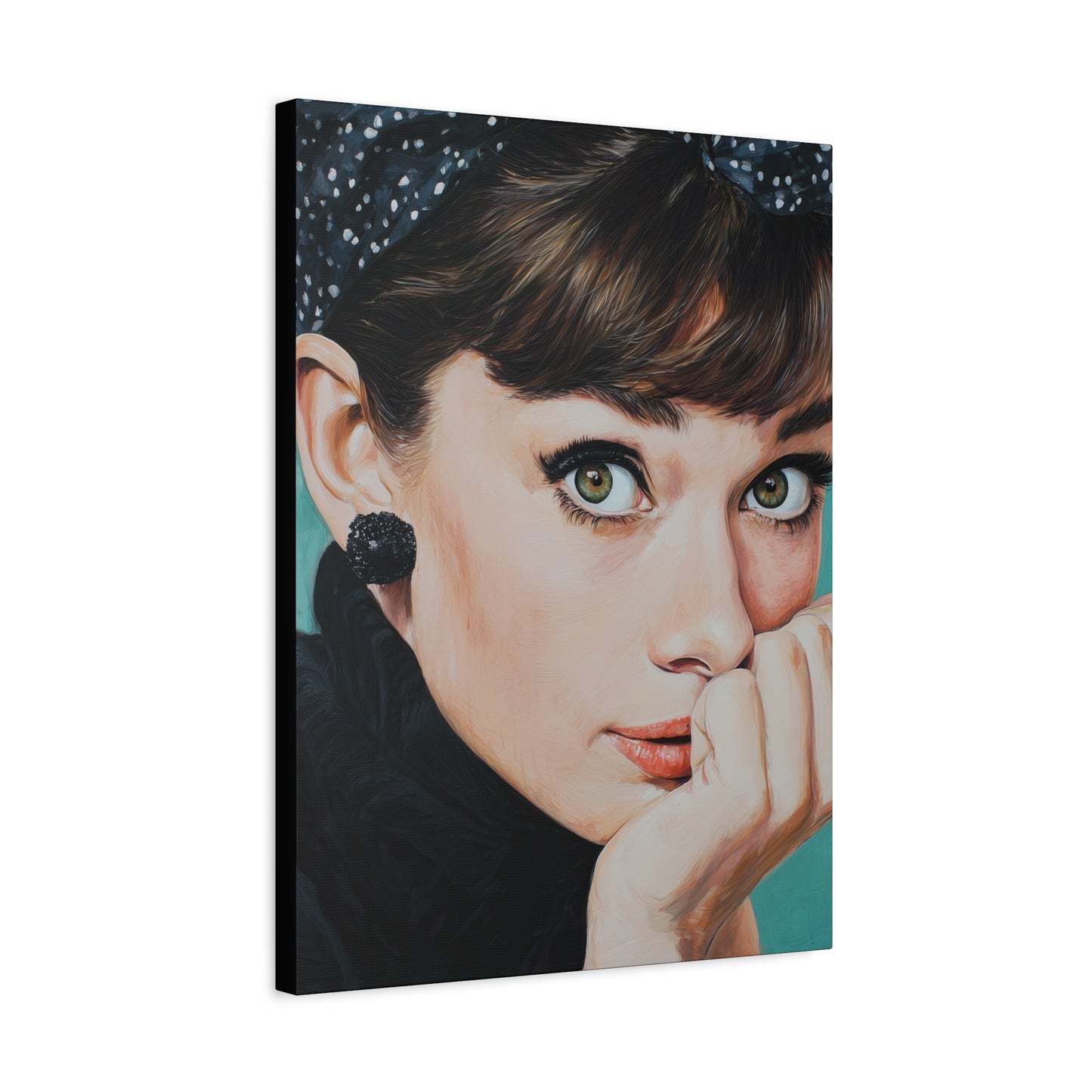 Gallery Wrapped Canvas, The Diva Project Art Canvas, Pinup Art Canvas – Audrey Hepburn - FOUR