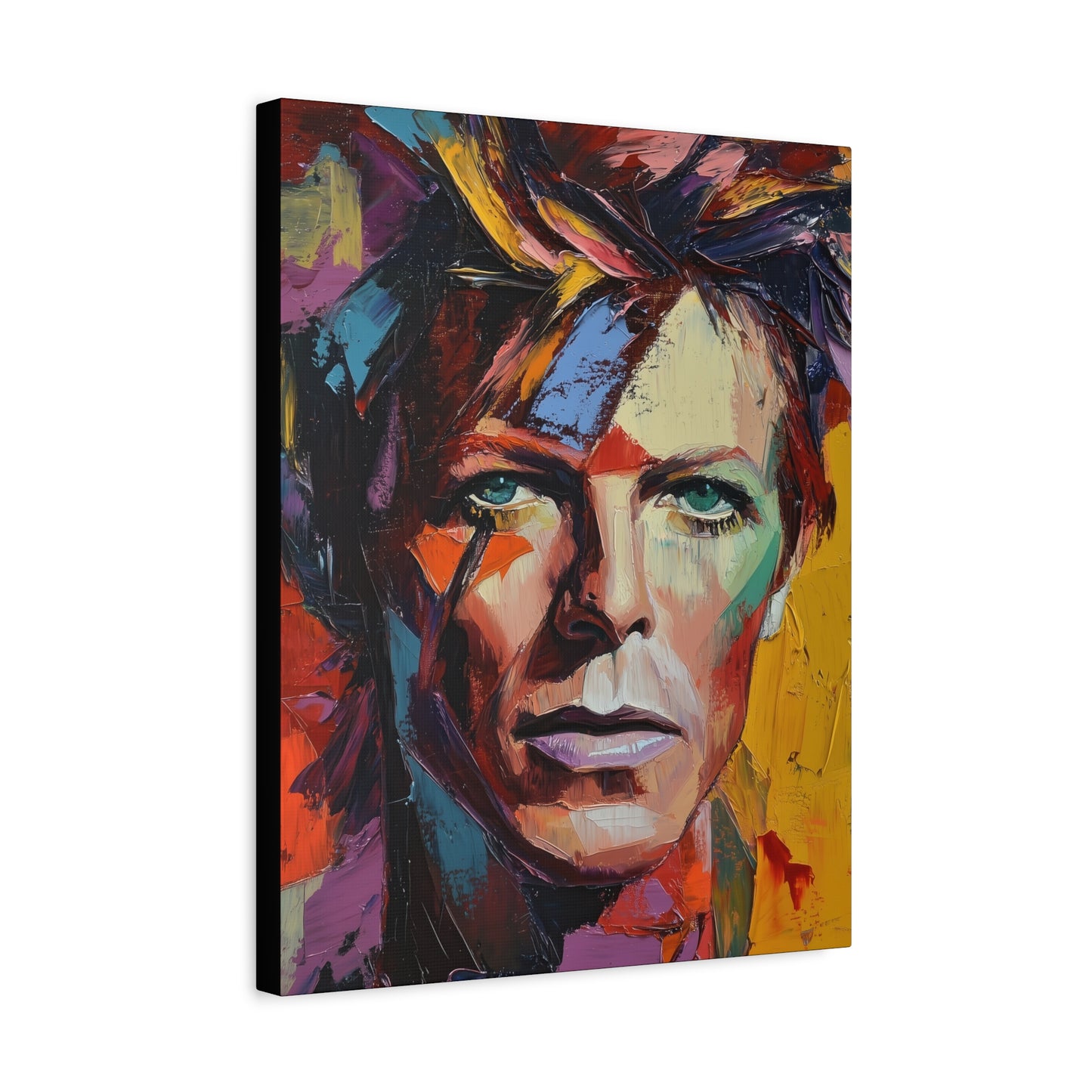Gallery Wrapped Canvas, Celebrity Inspired, Pop Art Canvas – Bowie