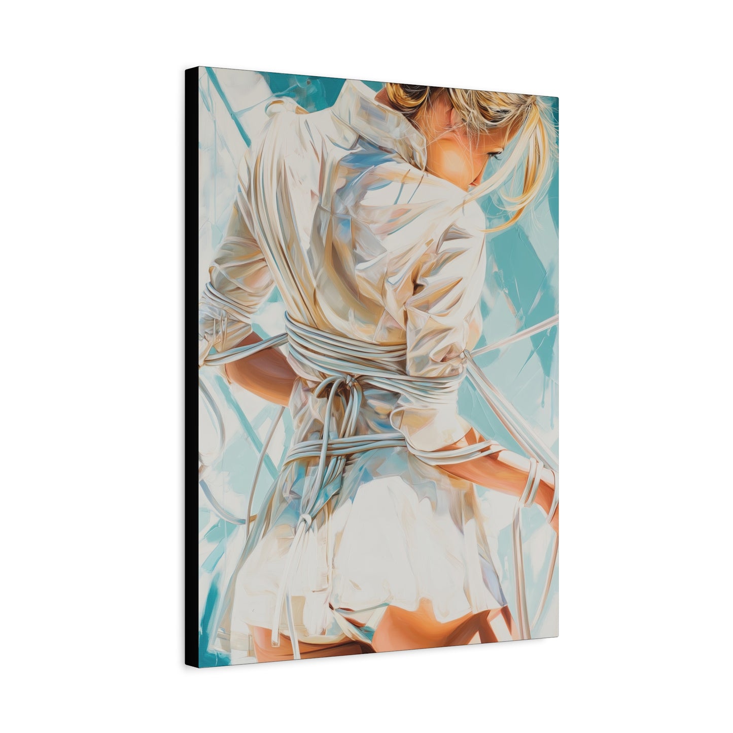 Gallery Wrapped Canvas, Ropes and Reverence Art Canvas, Erotic Shibari Art Canvas – Hannah's Sister