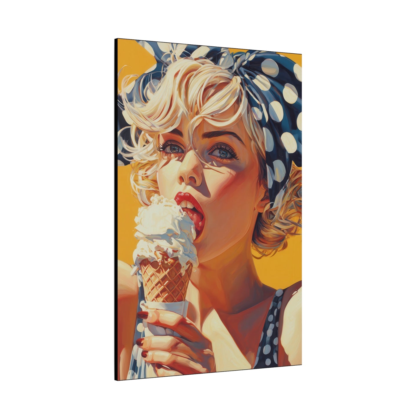 Gallery Wrapped Canvas, Sweet Summer Nostalgia, Sugar and Spice Art Canvas, Ice Cream Dreams Art – Ellie