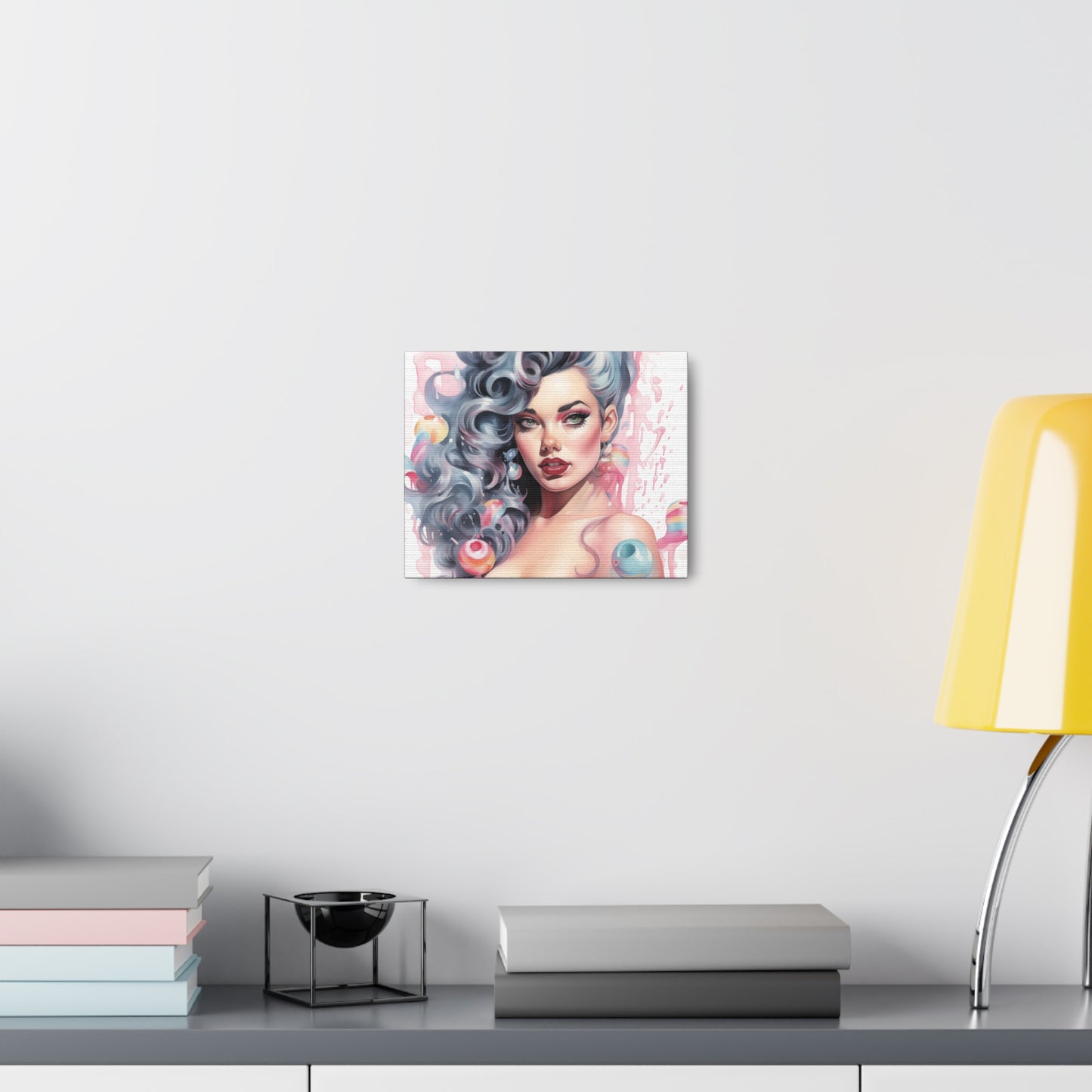 Canvas Wall Art, Gallery Wrapped Pop Art, Femme Doll Wall Art – Lux