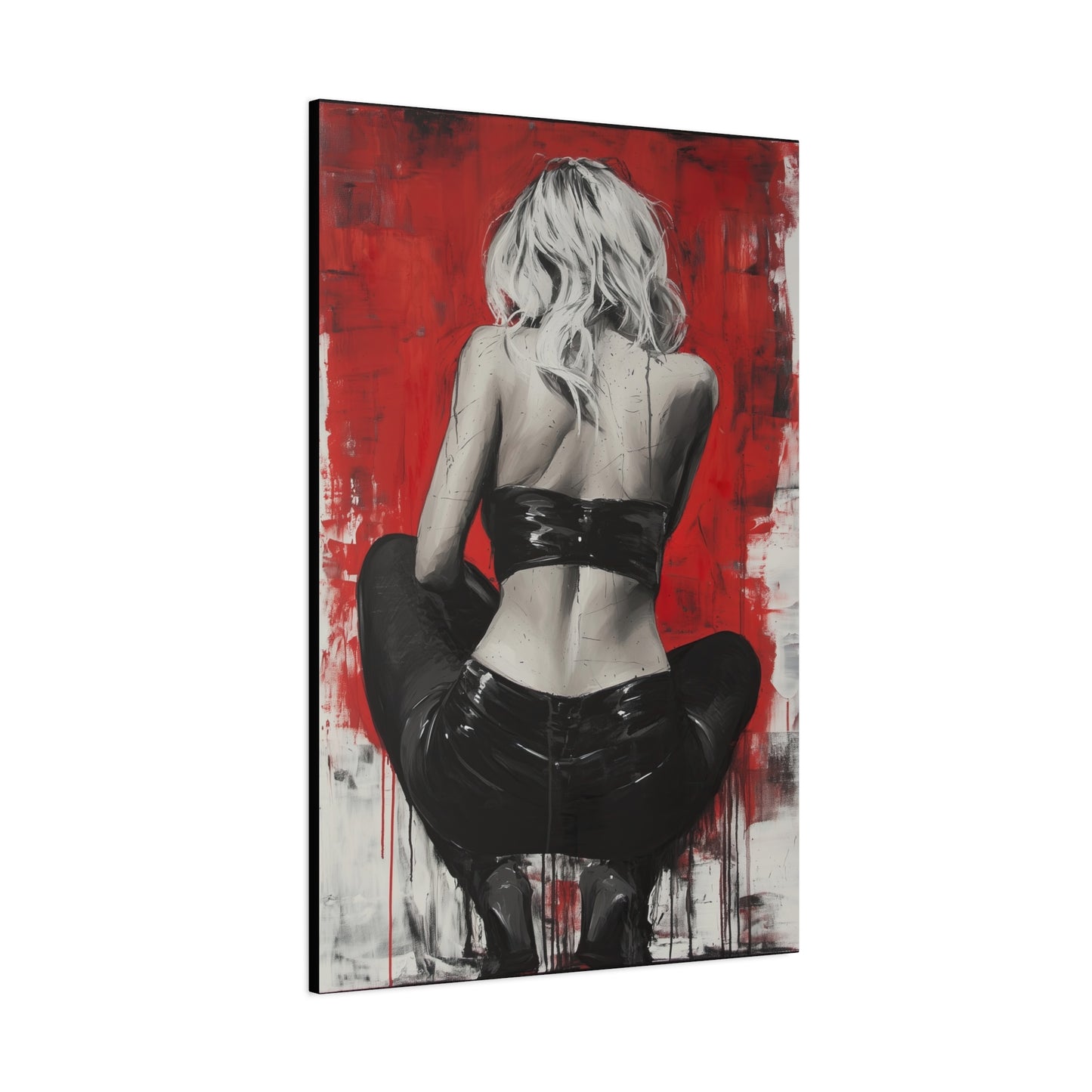 Gallery Wrapped Canvas, Guilt and Grit Adult Art Canvas, Erotic Pinup Art Canvas – Celeste