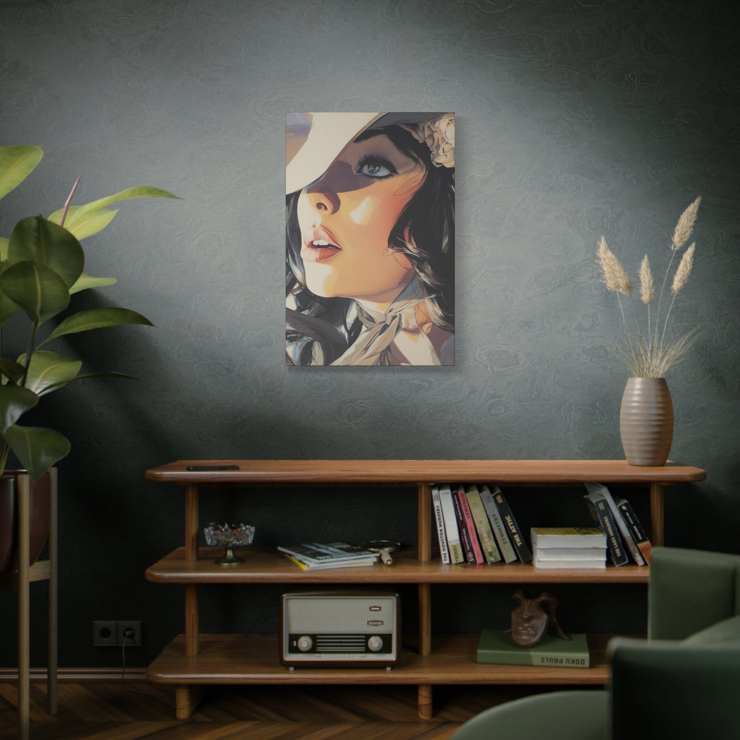 Gallery Wrapped Canvas, Wranglers and Wreckage Art Canvas, Erotic Pinup Art Canvas – Clementine