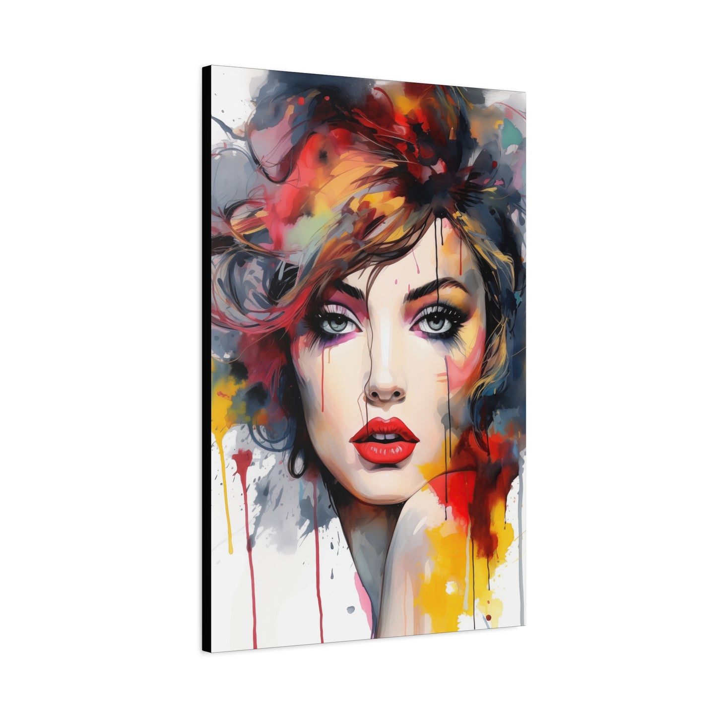 Canvas Wall Art, Gallery Wrapped Pop Art, Femme Doll Wall Art – Alessia